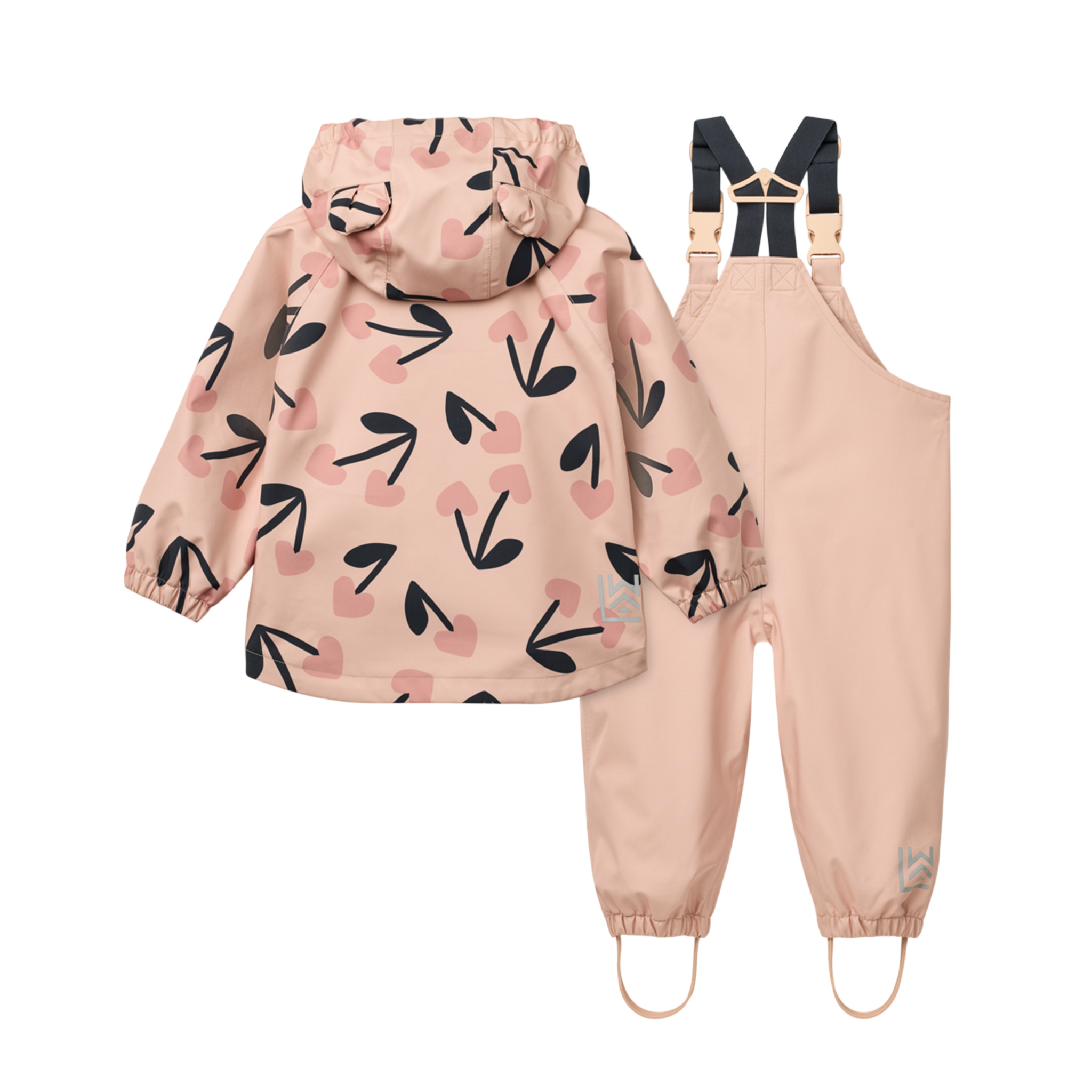 Manu Rainwear Set mega cherry heart Rosey mix