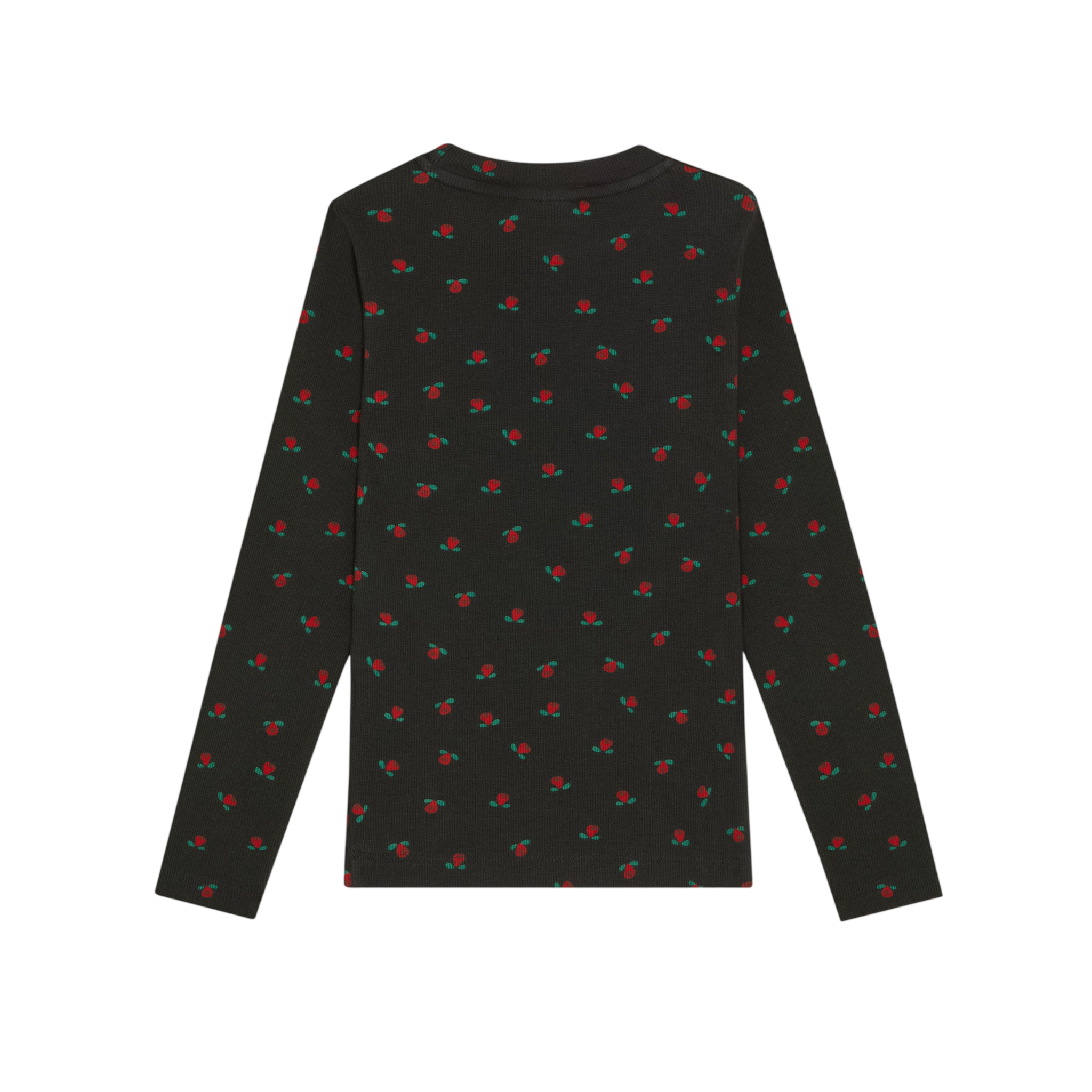 Langarmshirt Flowers Grey