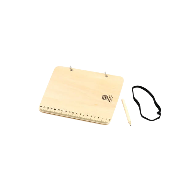 Blumenjournal mit Bleistift aus Holz