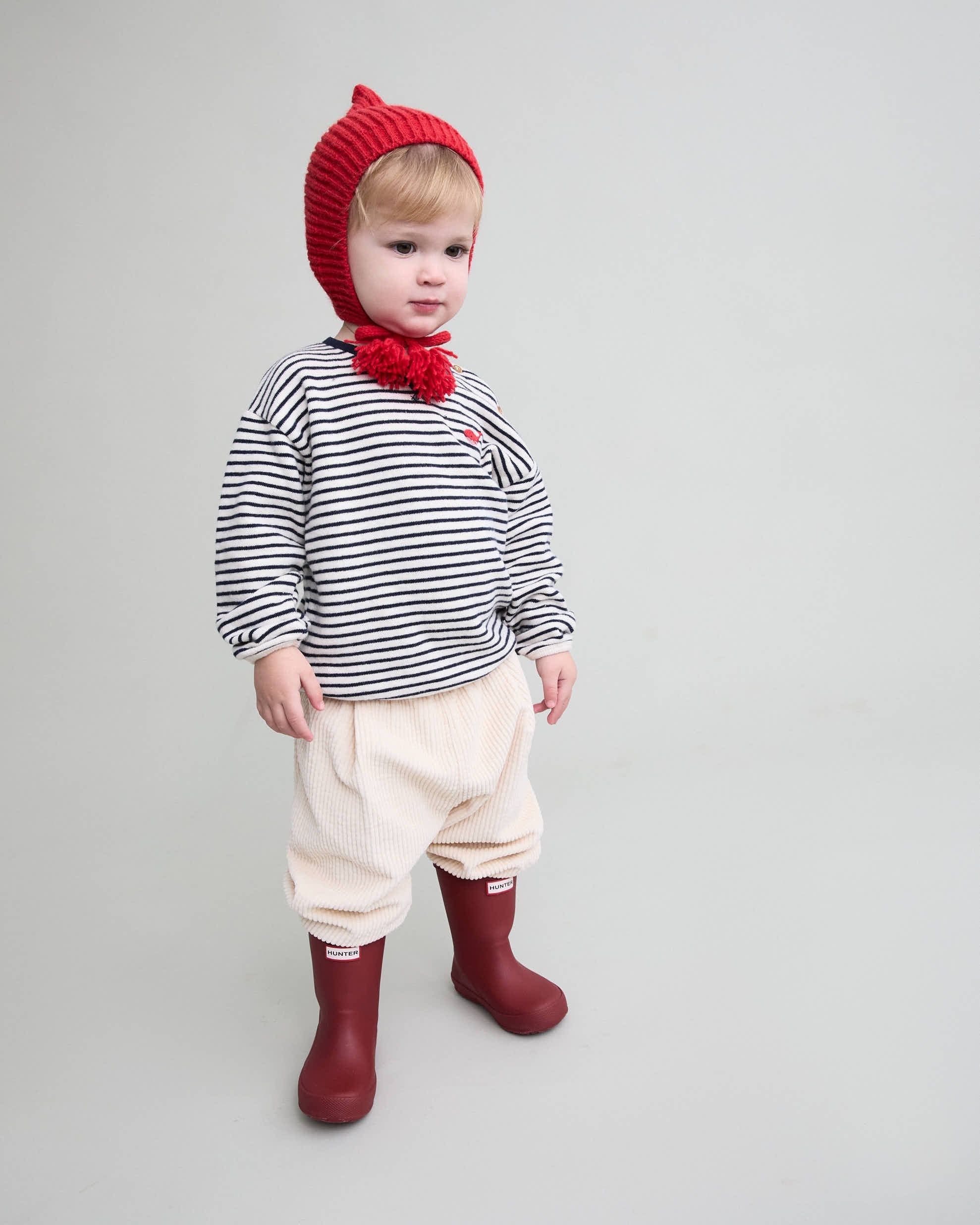 Pantalon pour bébé en velours côtelé naturel