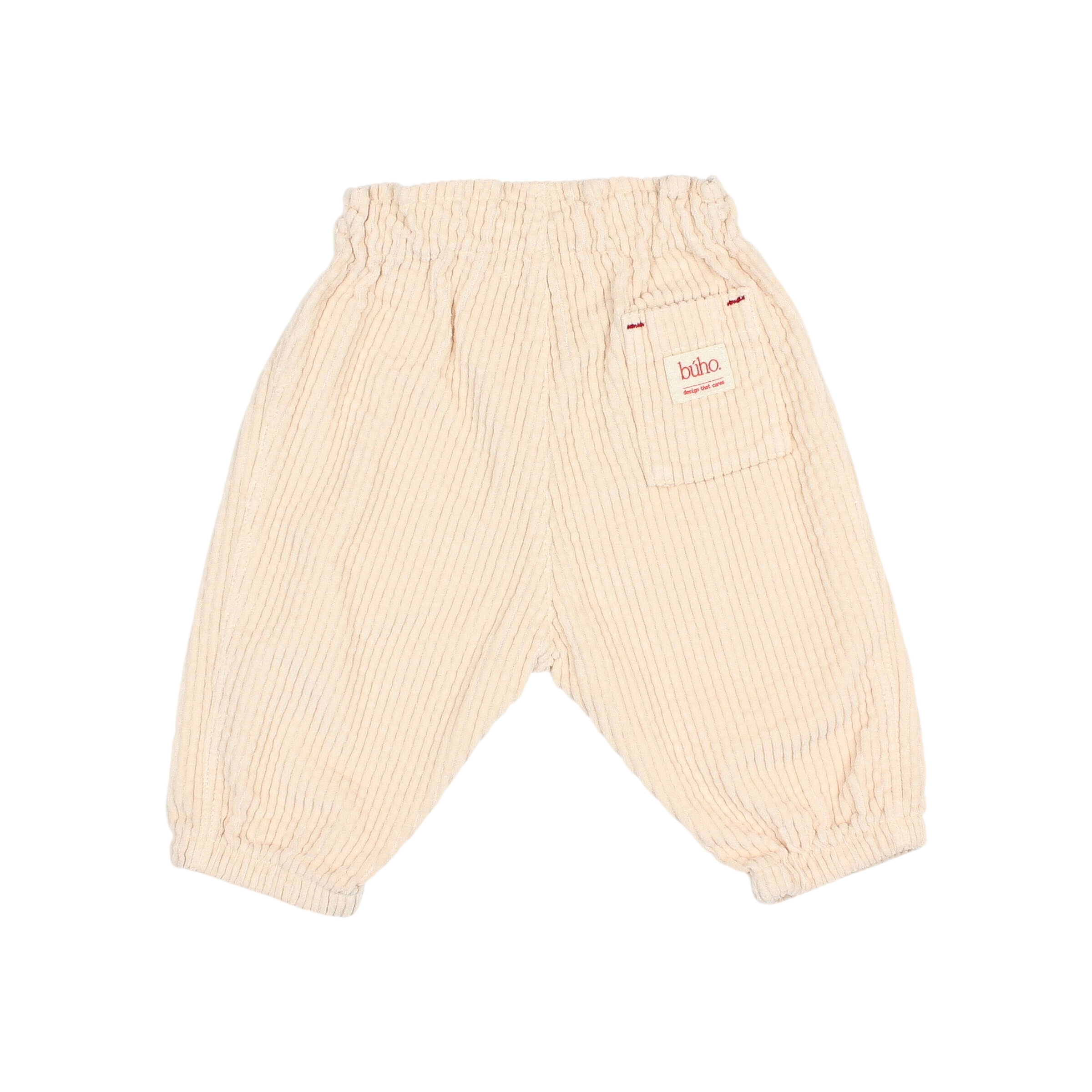 Pantalon pour bébé en velours côtelé naturel