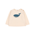 Baby Sweatshirt: Whale, Natural