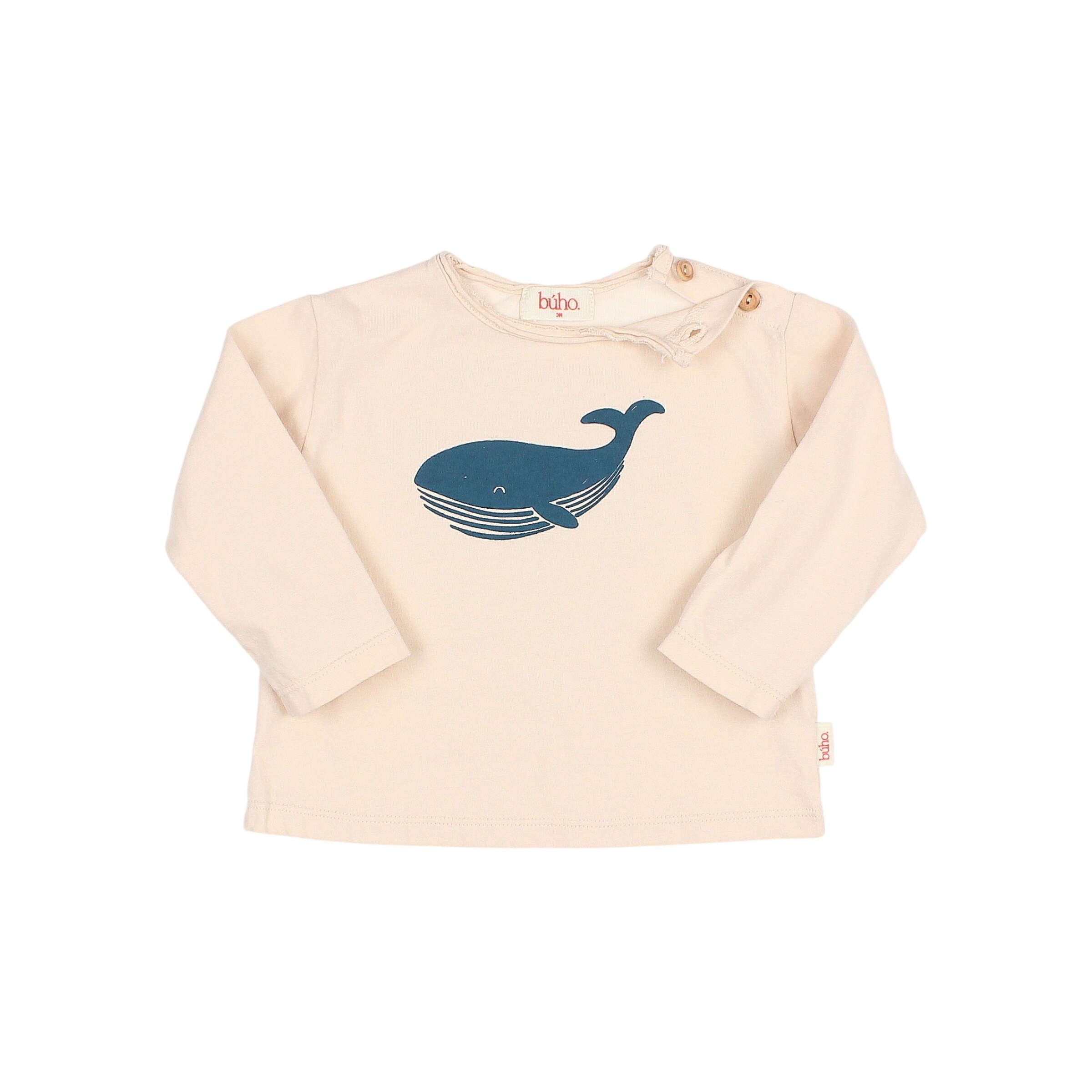Sweat-shirt pour bébé « Whale Natural »