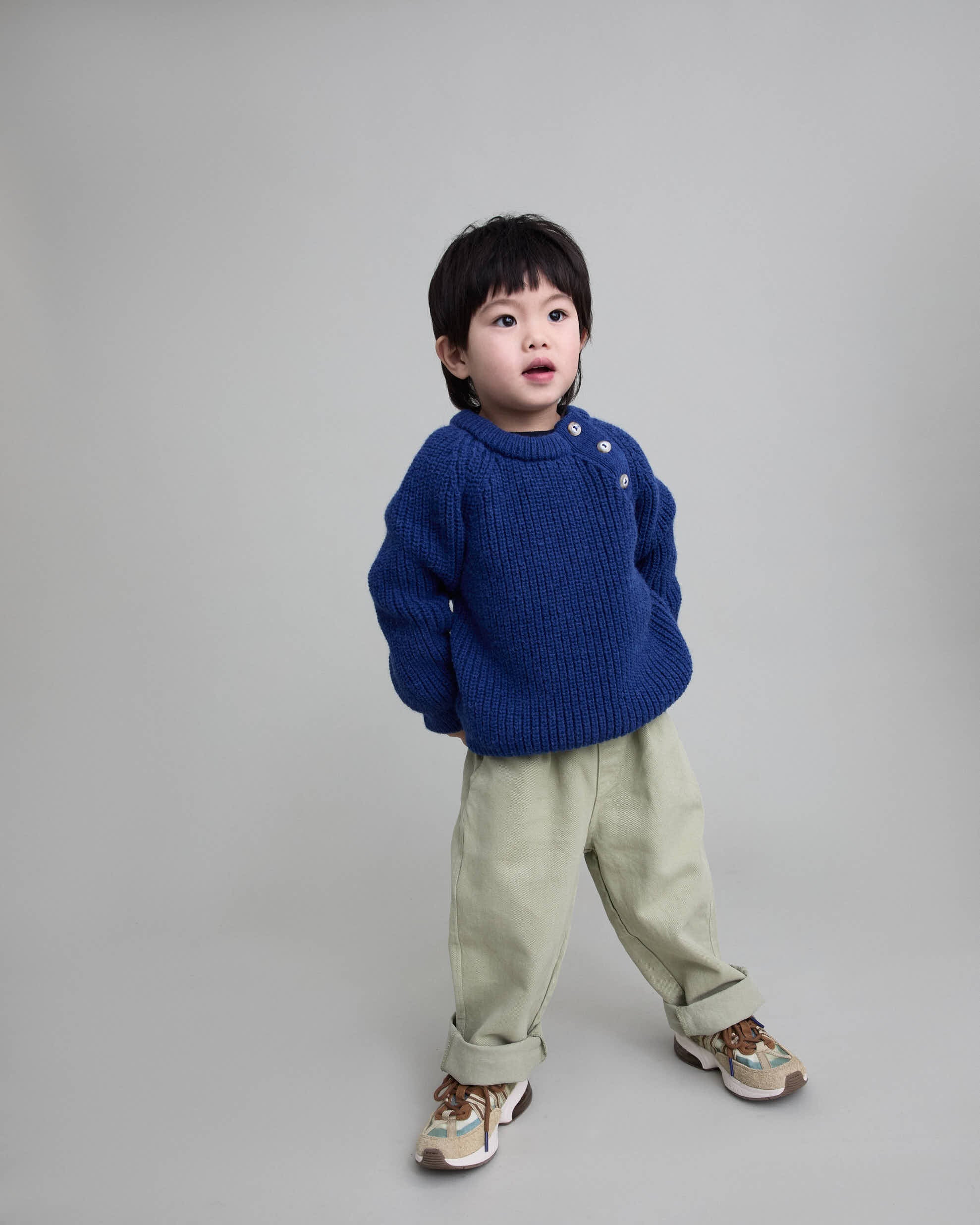 Soft Navy Knit Sweater