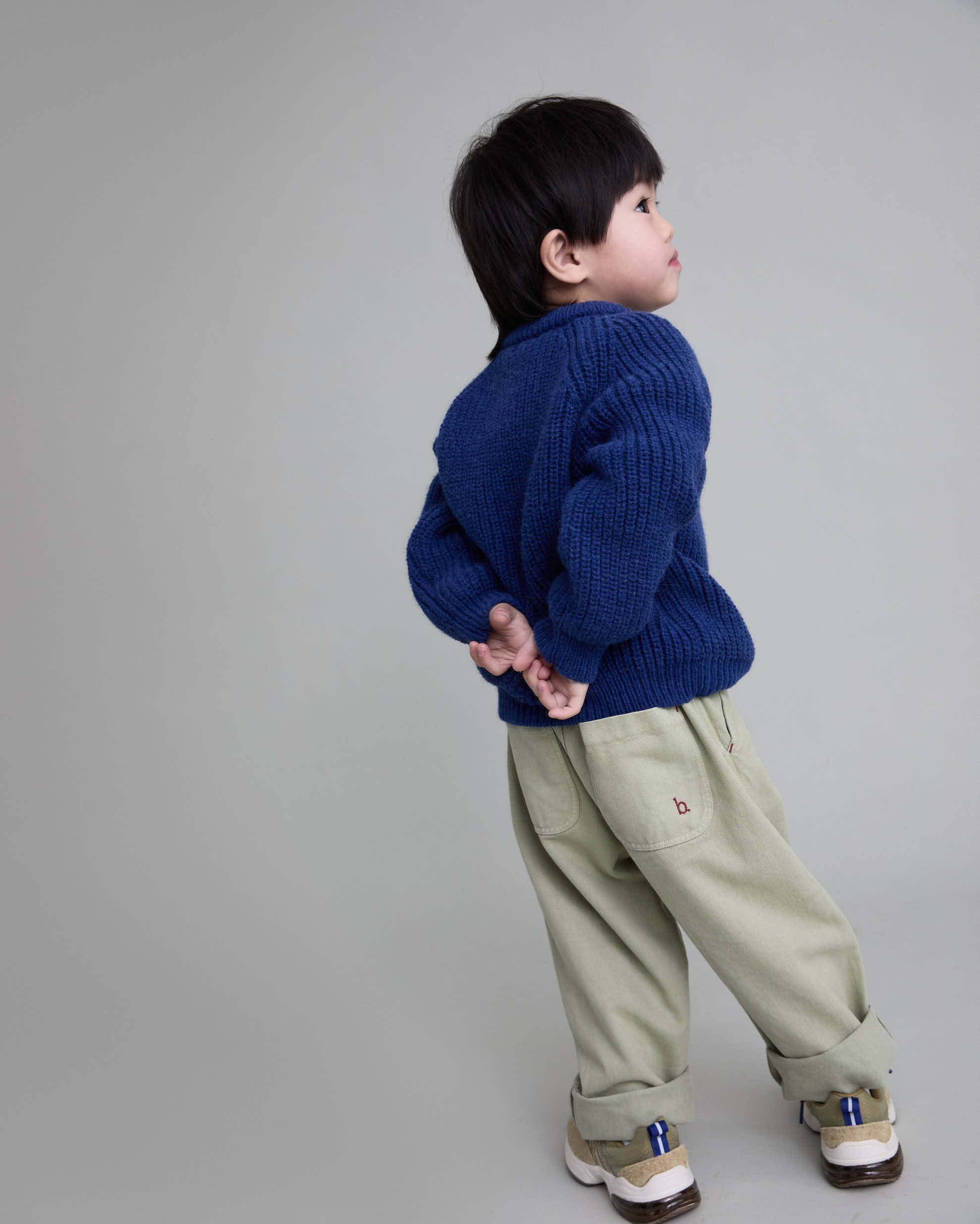 Soft Navy Knit Sweater
