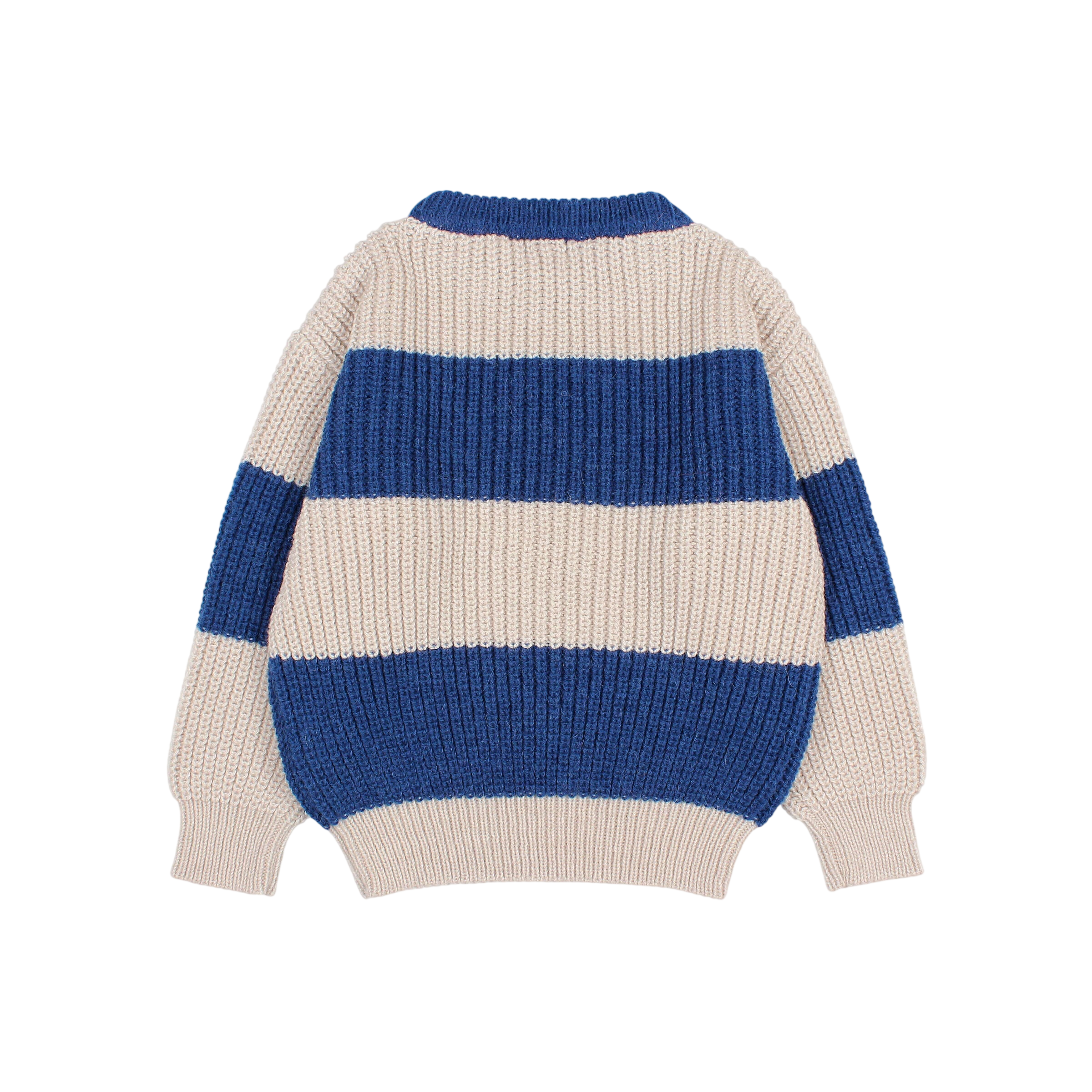 Pull en maille bleu marine