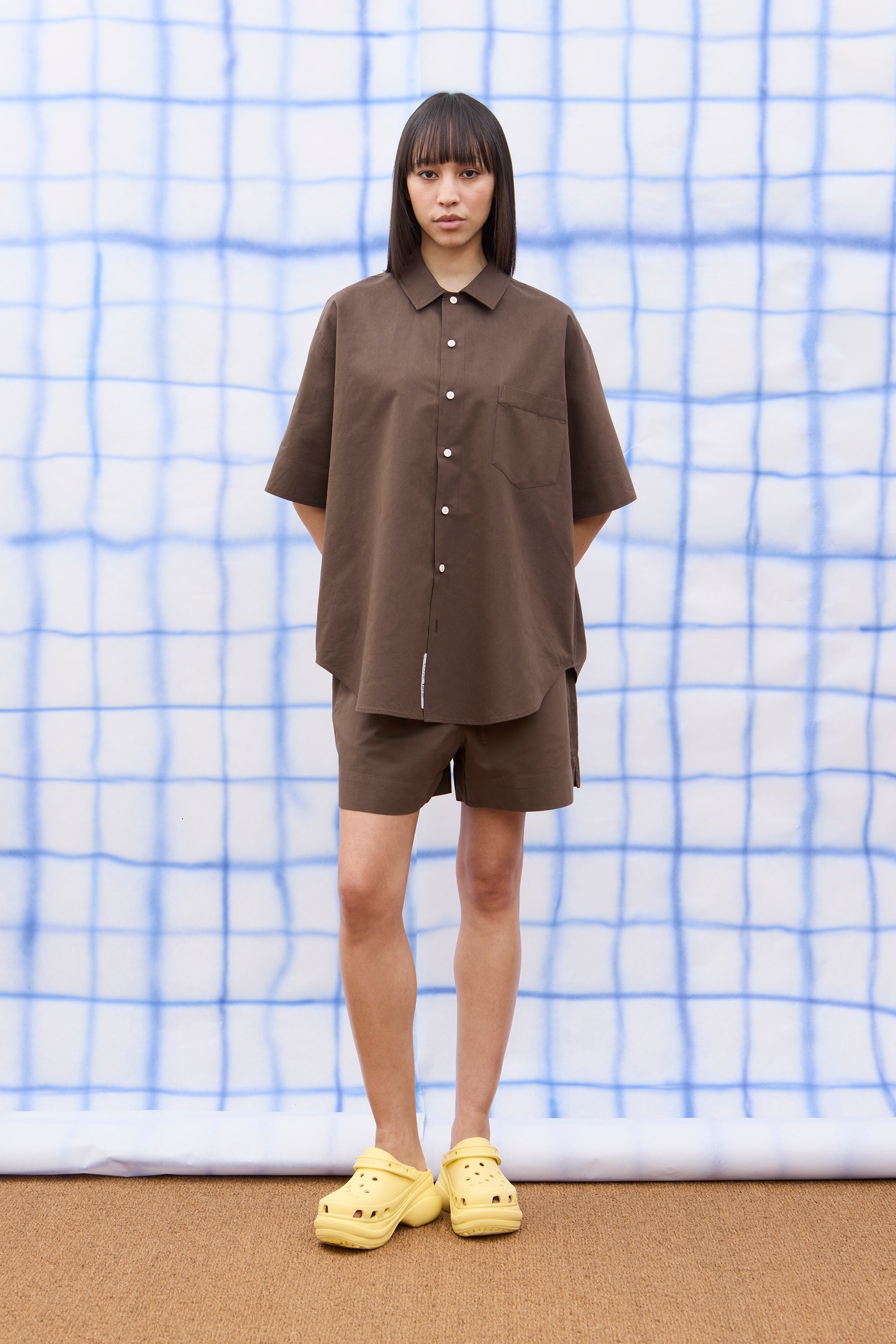 Shirt shortsleeve John coffee Bananatex
