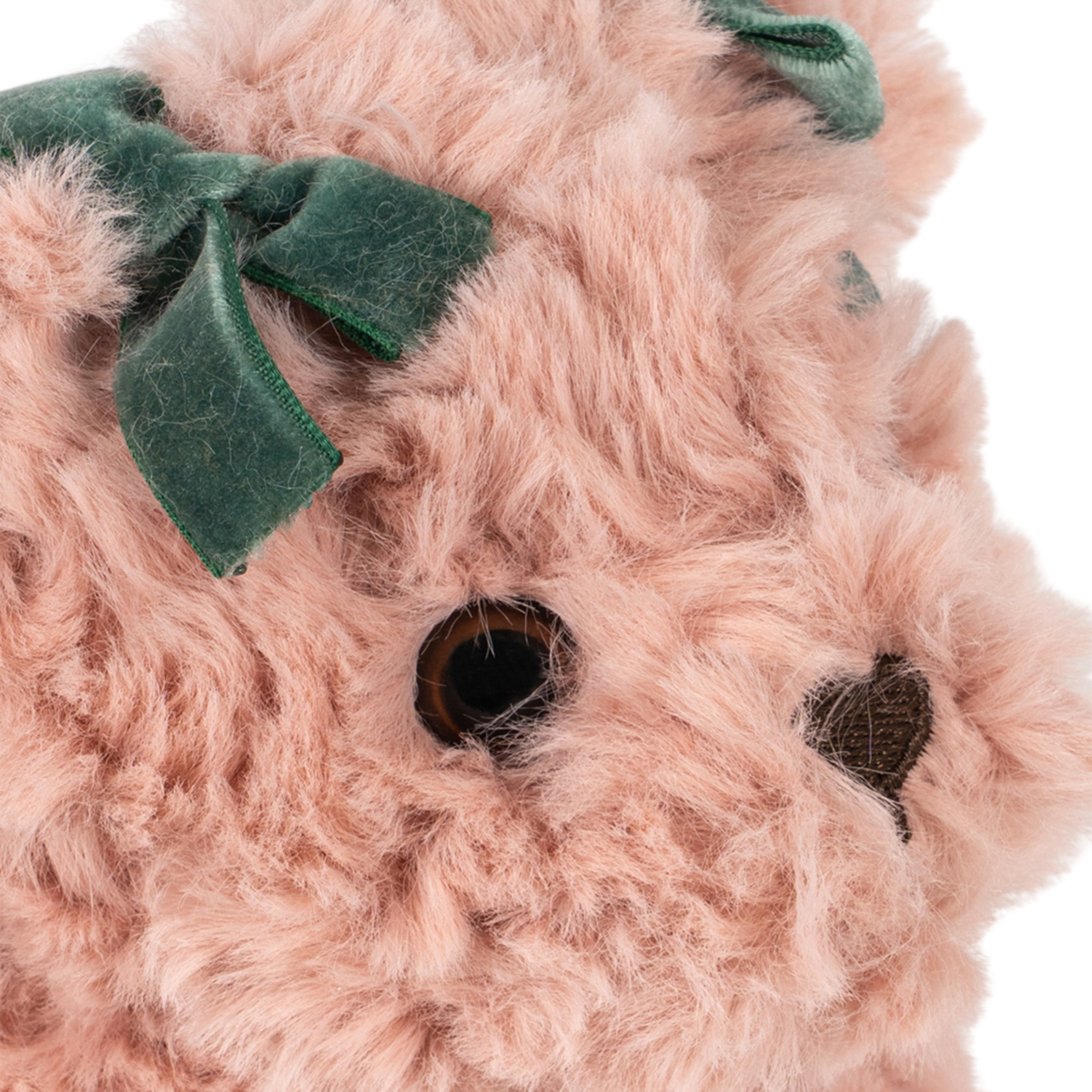 Teddy Slippers, Dusty Pink