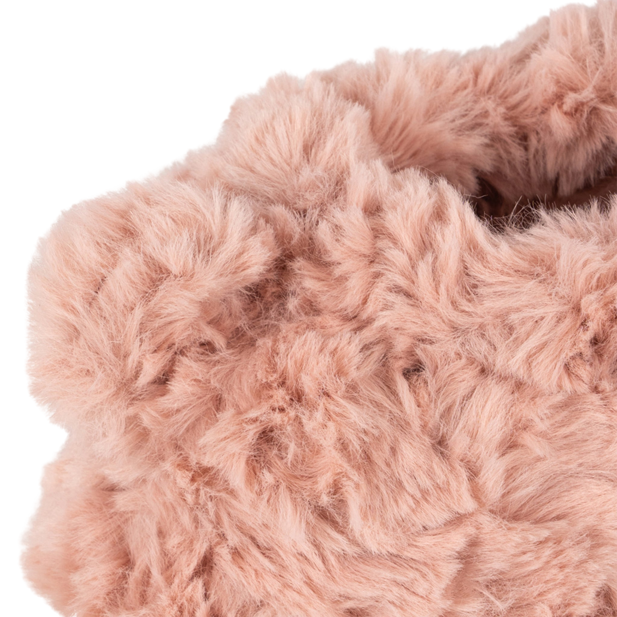 Teddy Slippers, Dusty Pink