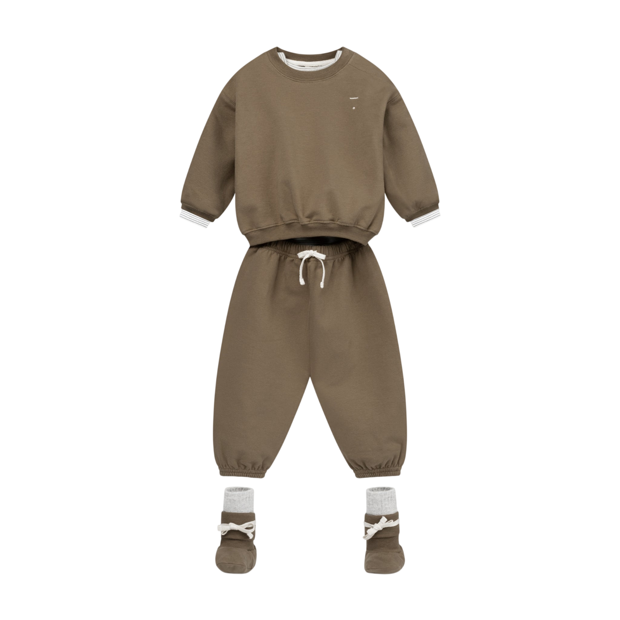 Baby Sweatshirt with Dropped Shoulders, GOTS Woody / Baby Sweater with Dropped Shoulders, GOTS Woody
