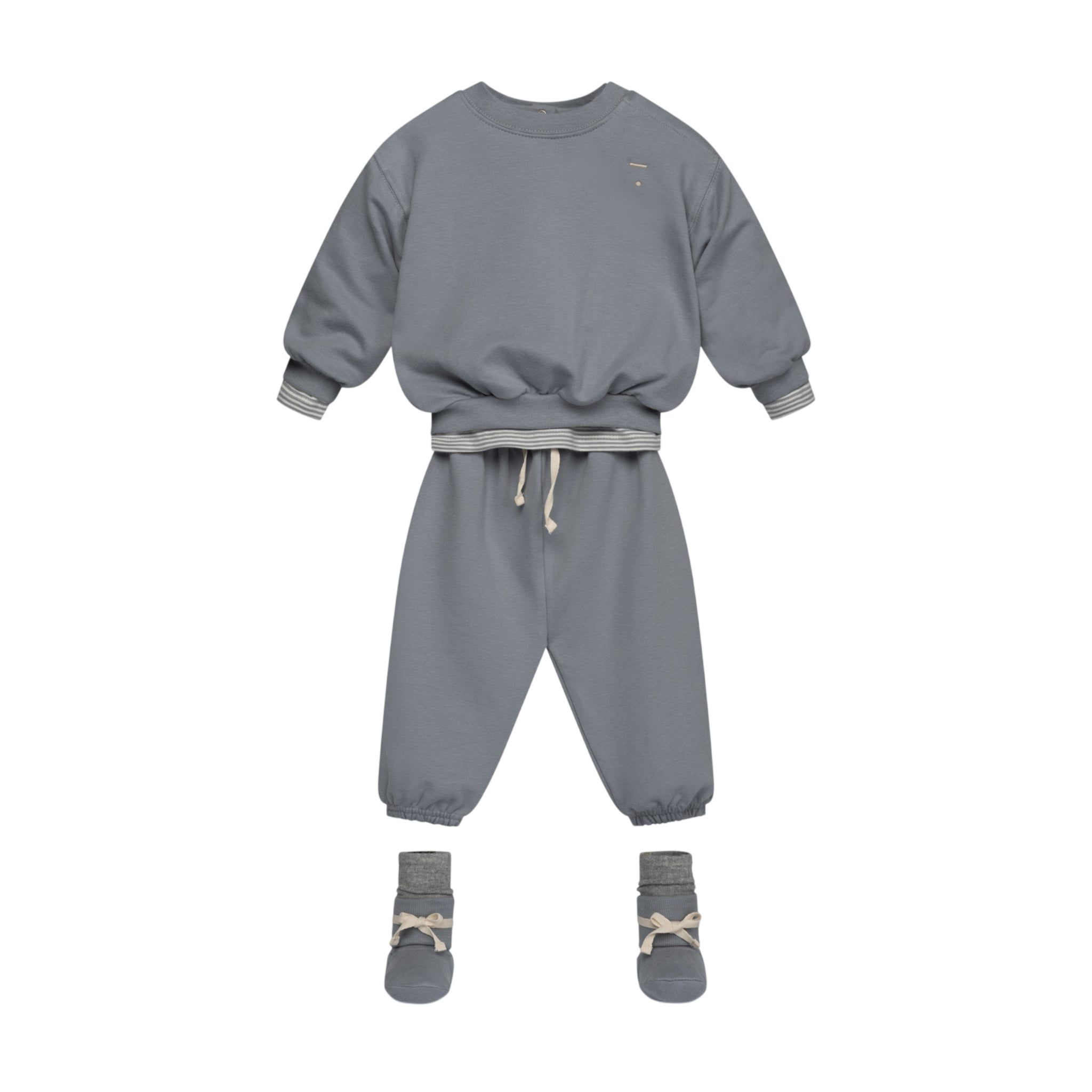 Pantalon de sport pour bébé GOTS Stone Grey / Pantalon de sport pour bébé GOTS Stone Gray