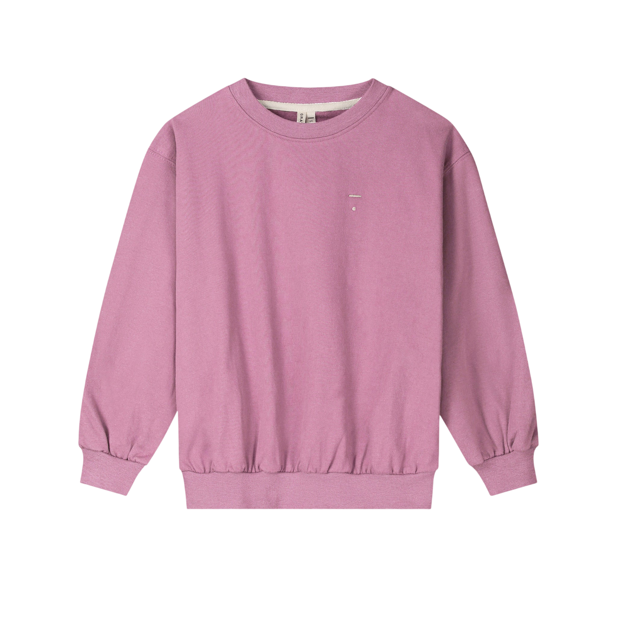 Dropped-Shoulder Sweatshirt, GOTS Bubblegum / Dropped-Shoulder Sweater, GOTS Bubblegum