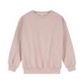 Sweat-shirt à épaules tombantes, rose délavé