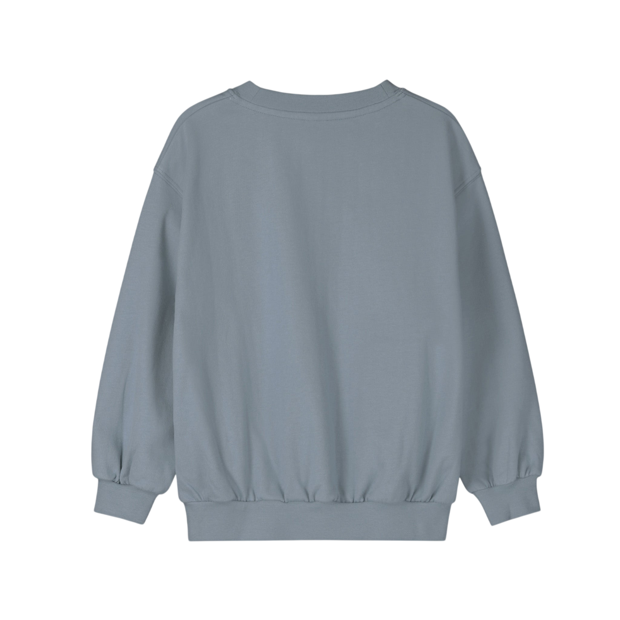 Sweat-shirt à épaules tombantes GOTS gris pierre / Pull à épaules tombantes GOTS gris pierre
