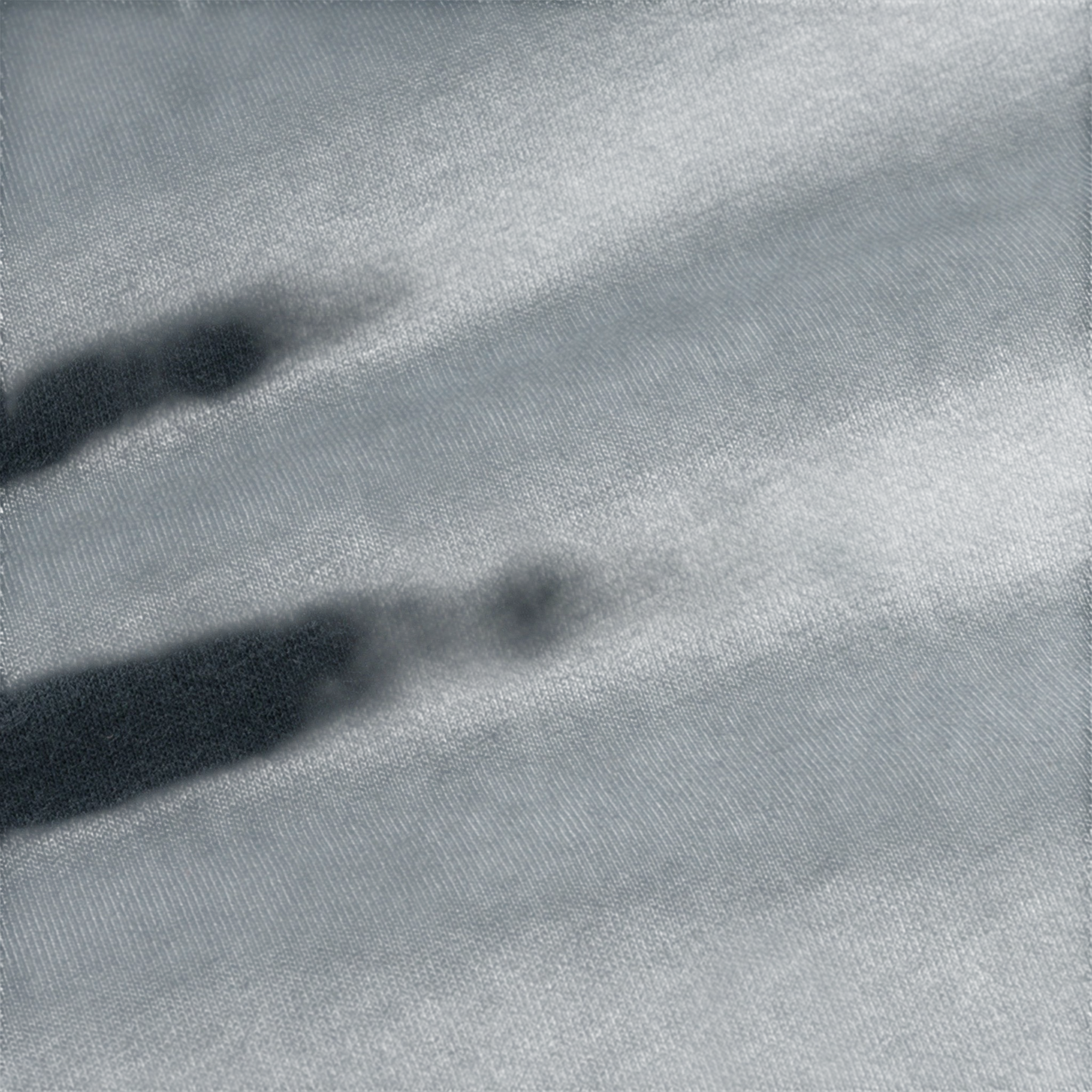 Hoodie w/Zip GOTS Blue Gray
