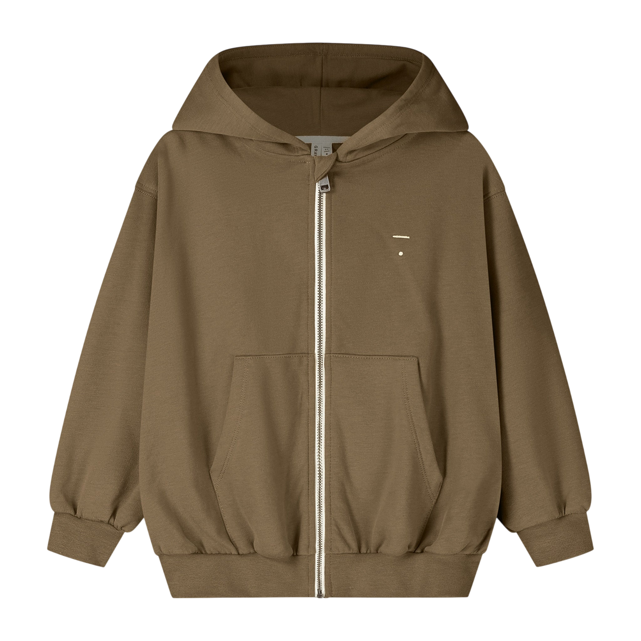 Hoodie with Zipper, GOTS Woody / Hooded Cardigan with Zipper, GOTS Woody
