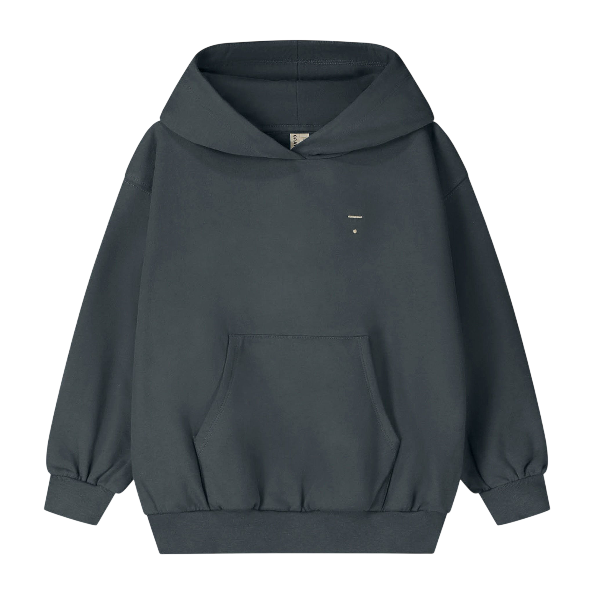 Hoodie GOTS Blue Gray