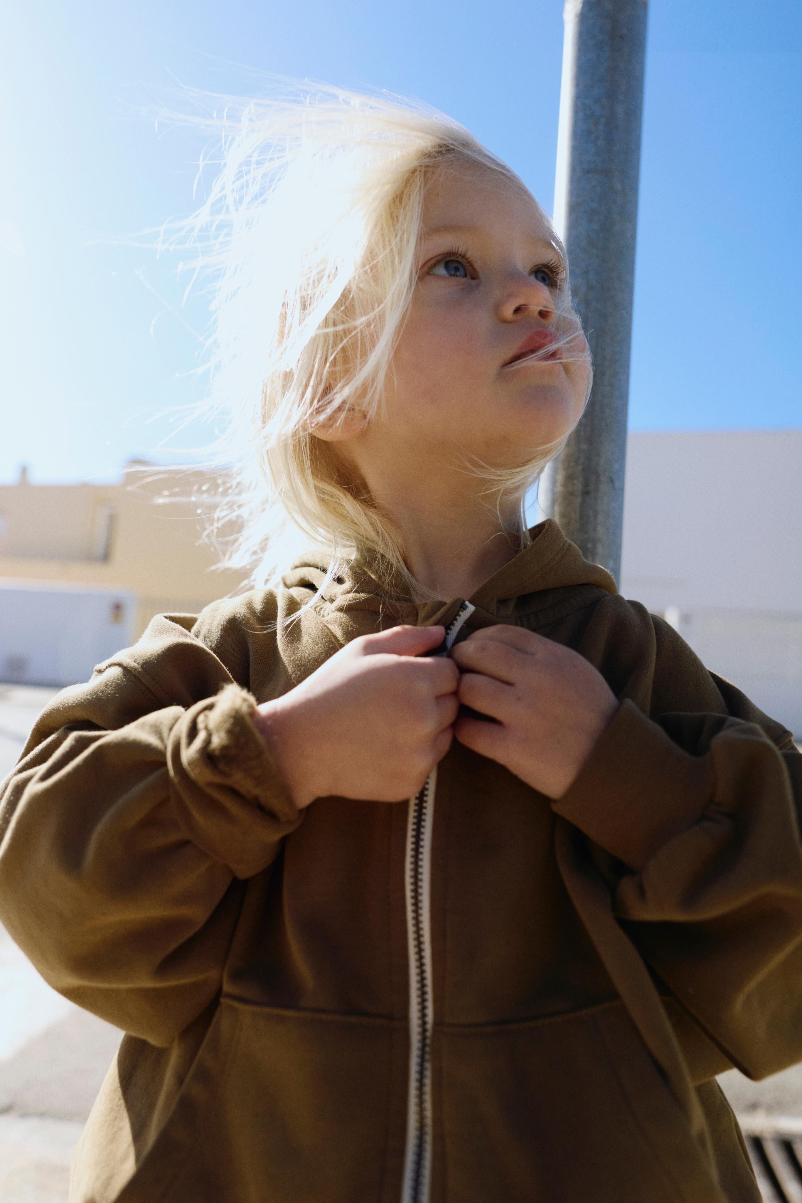 Hoodie with Zipper, GOTS Woody / Hooded Cardigan with Zipper, GOTS Woody