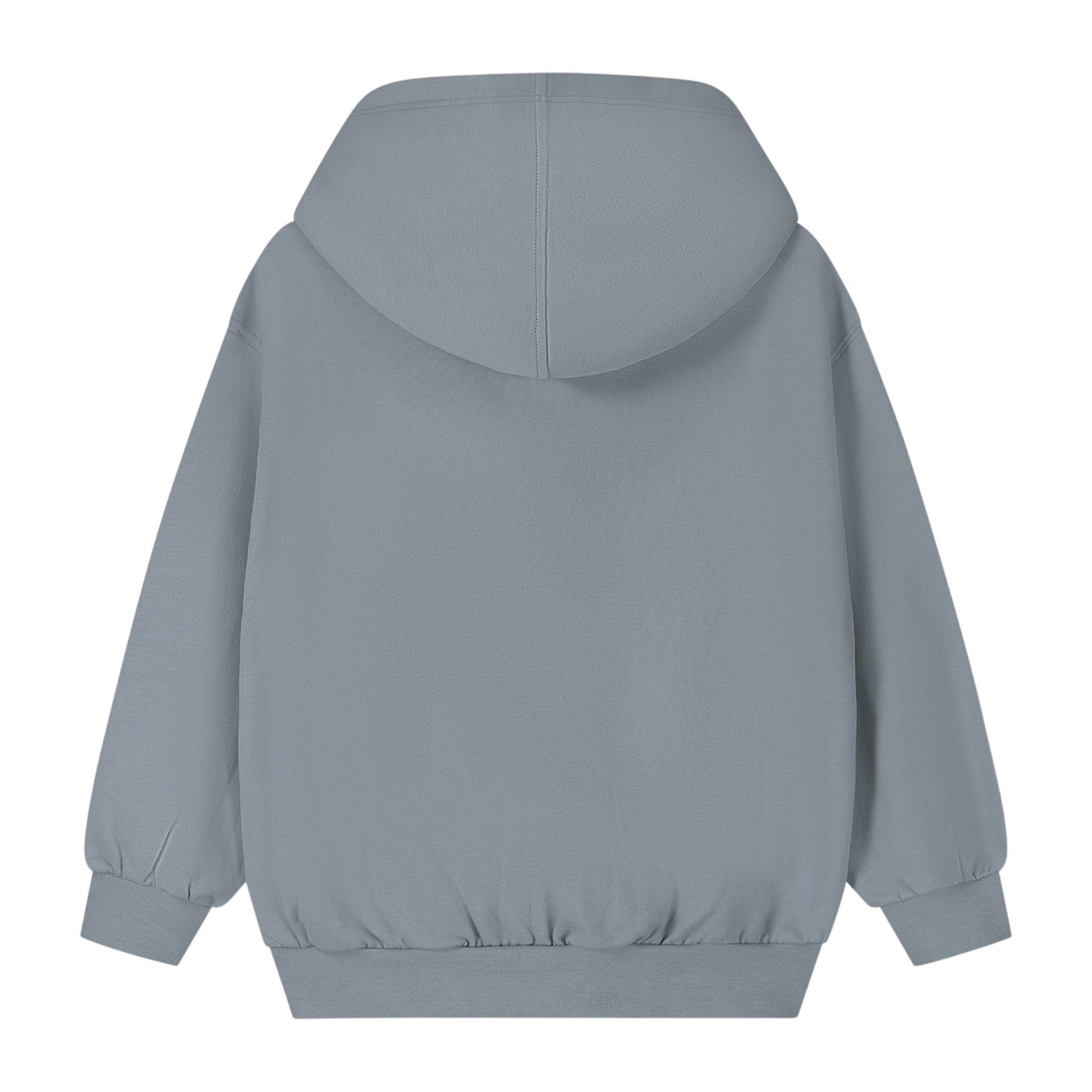 Sweat à capuche GOTS gris pierre