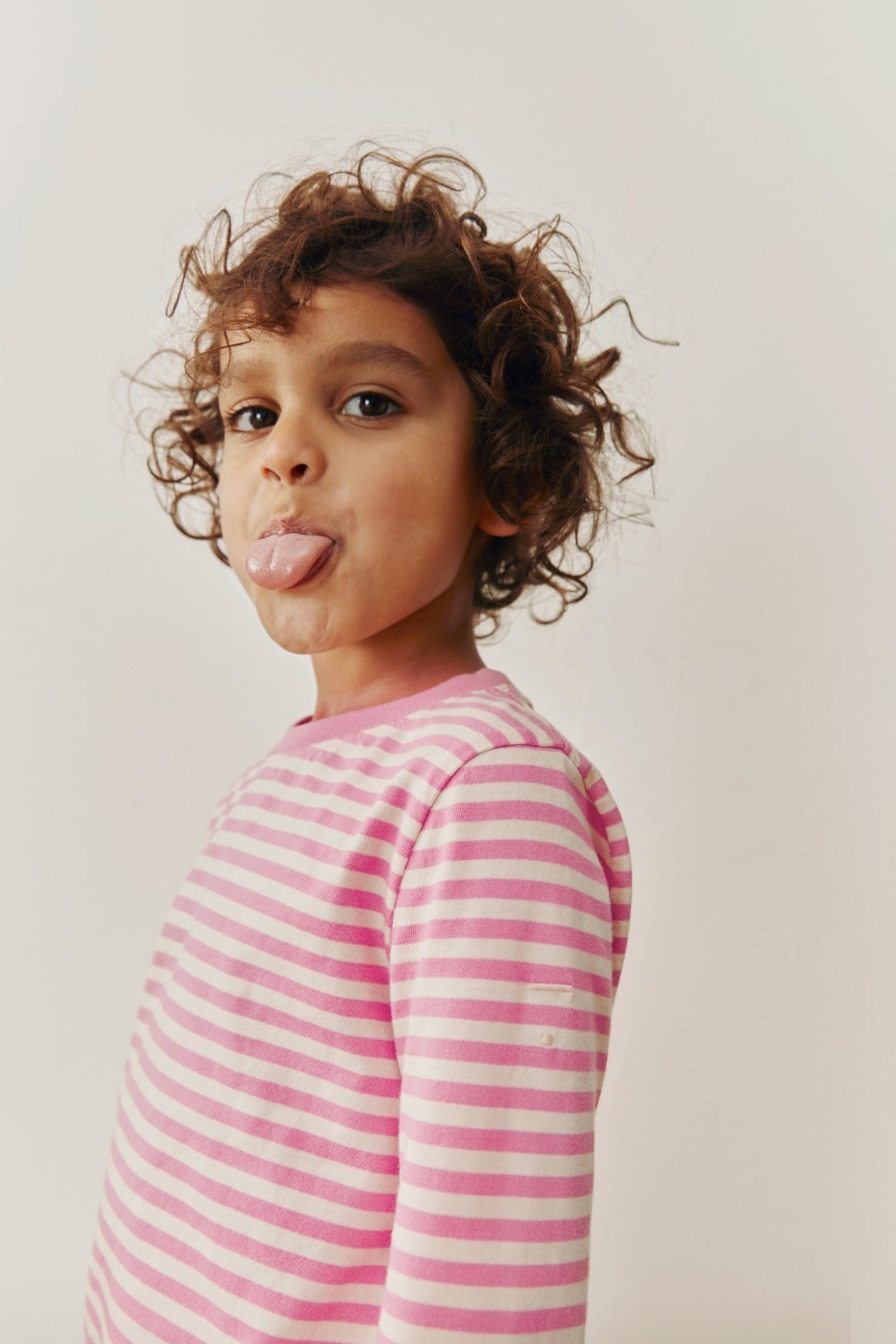 T-shirt à manches longues L/S GOTS T-shirt L/S GOTS Bubblegum Cream / Bubblegum - Cream