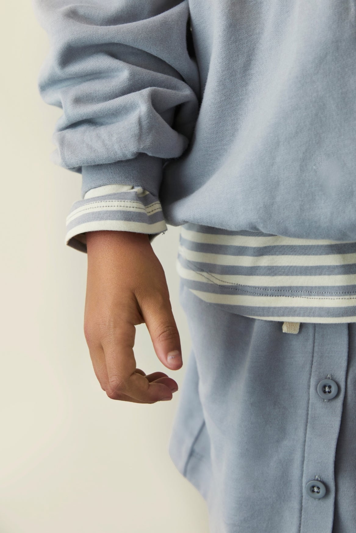 Langarmshirt L/S Stone Grey Cream