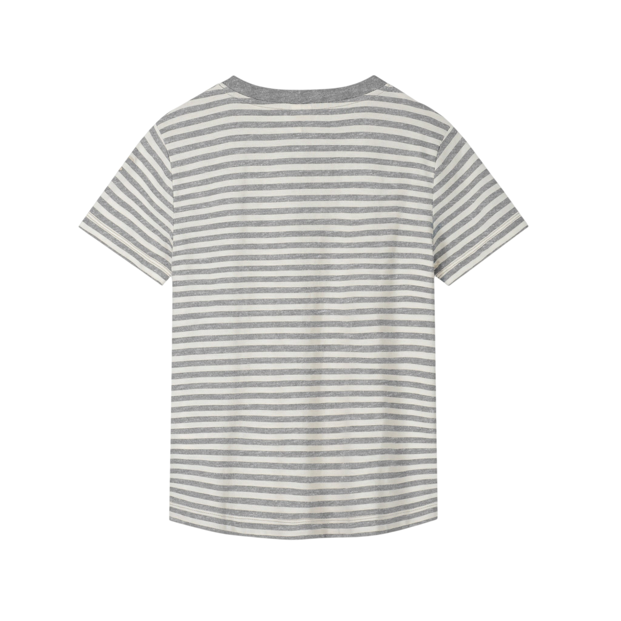 T-shirt oversize GOTS gris chiné - crème /  T-shirt oversize GOTS gris chiné - crème
