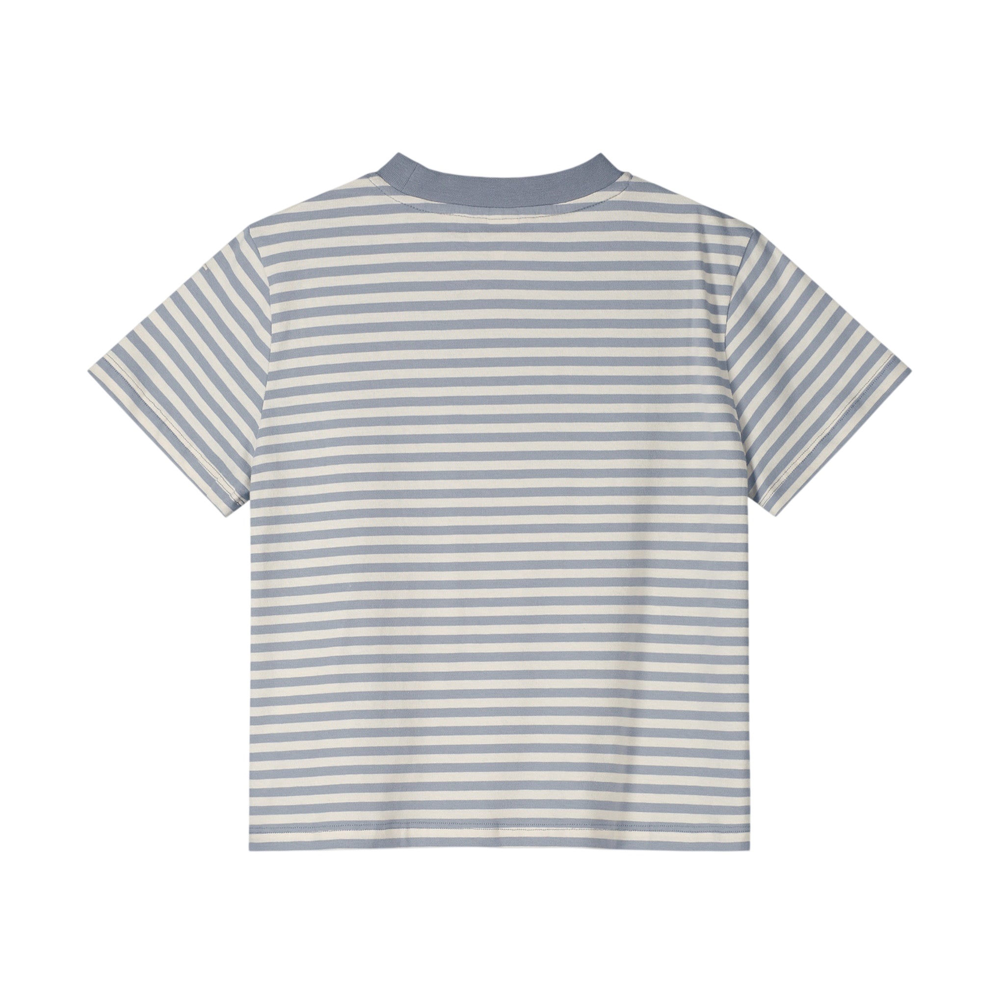 T-Shirt Oversized GOTS Stone Gray Cream