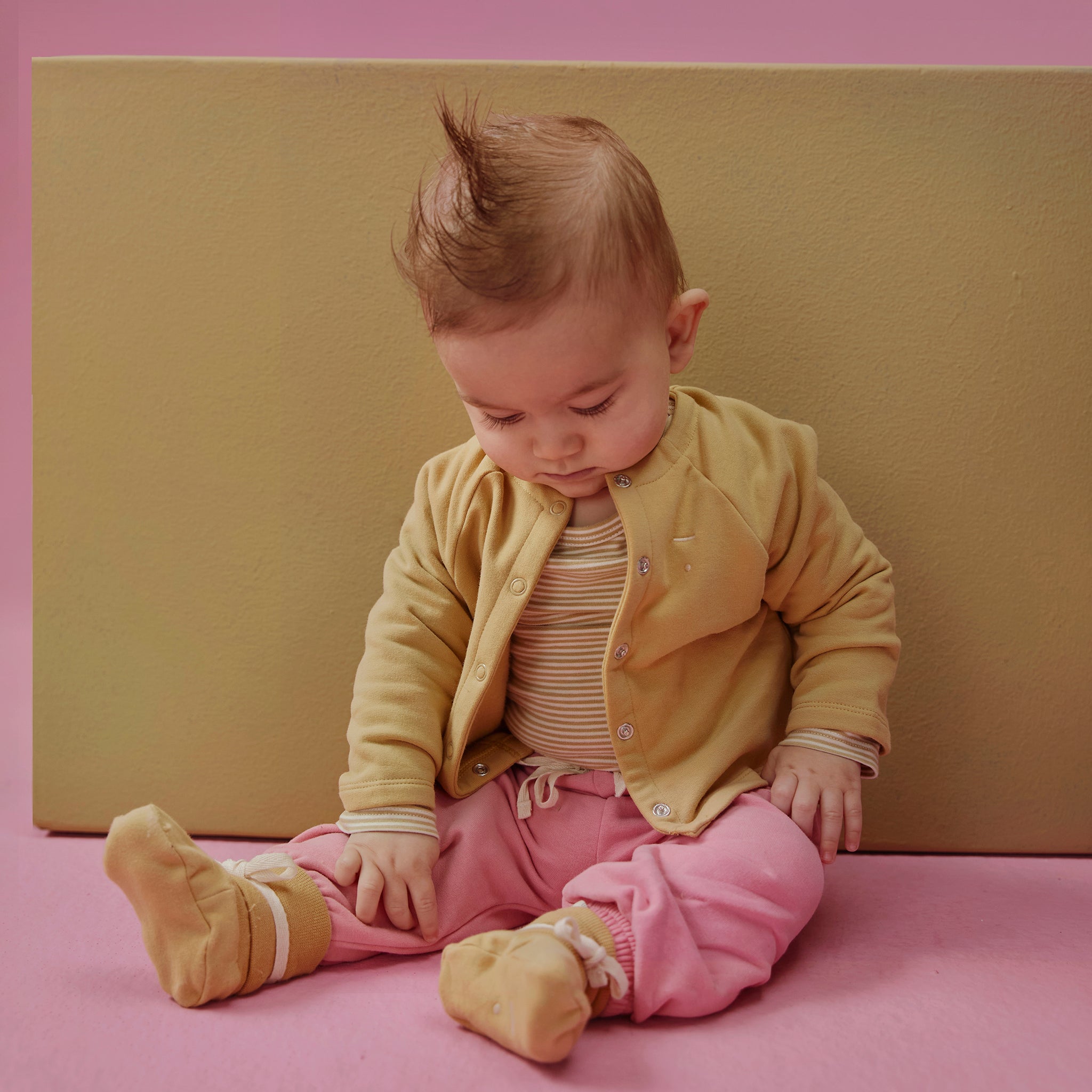 Baby Hosen Track GOTS Bubblegum