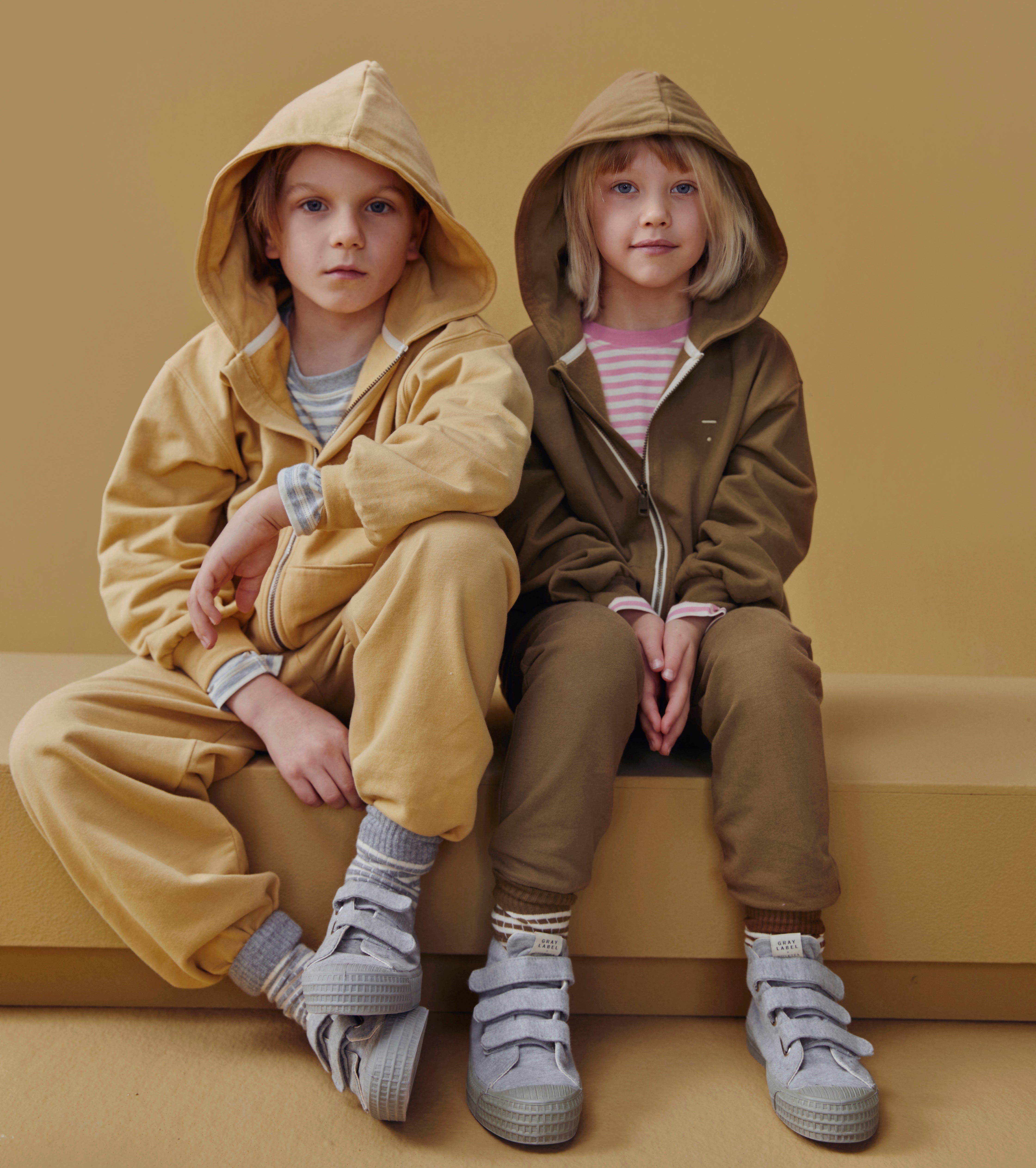 Hoodie with Zipper, GOTS Woody / Hooded Cardigan with Zipper, GOTS Woody