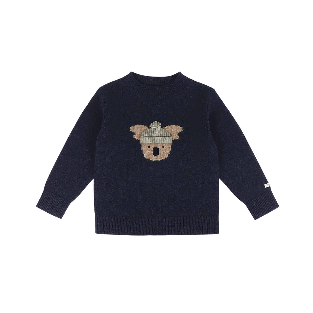Long-Sleeve Shirt "Denn Merino Koala" Navy Blue Melange