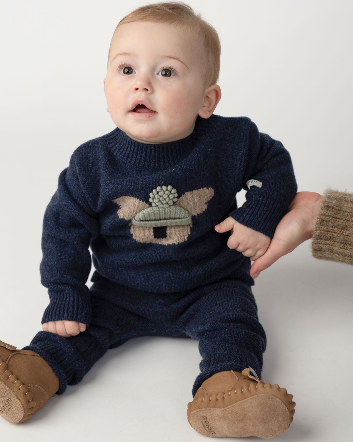 Long-Sleeve Shirt "Denn Merino Koala" Navy Blue Melange