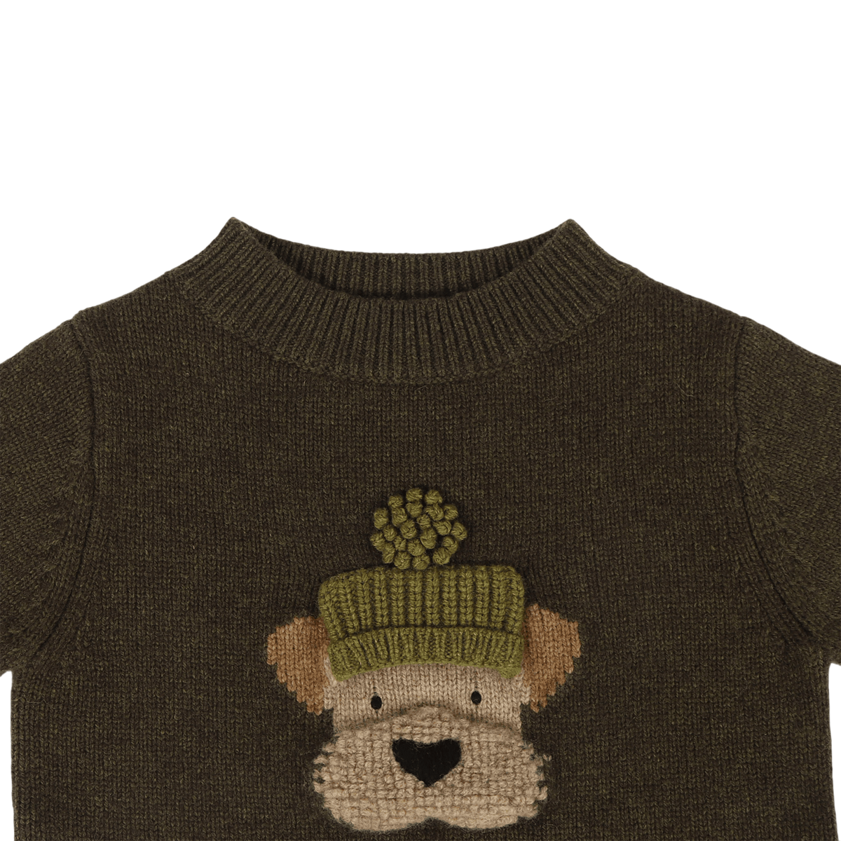 Denn Merino Terrier Long-Sleeve Shirt, Dark Olive