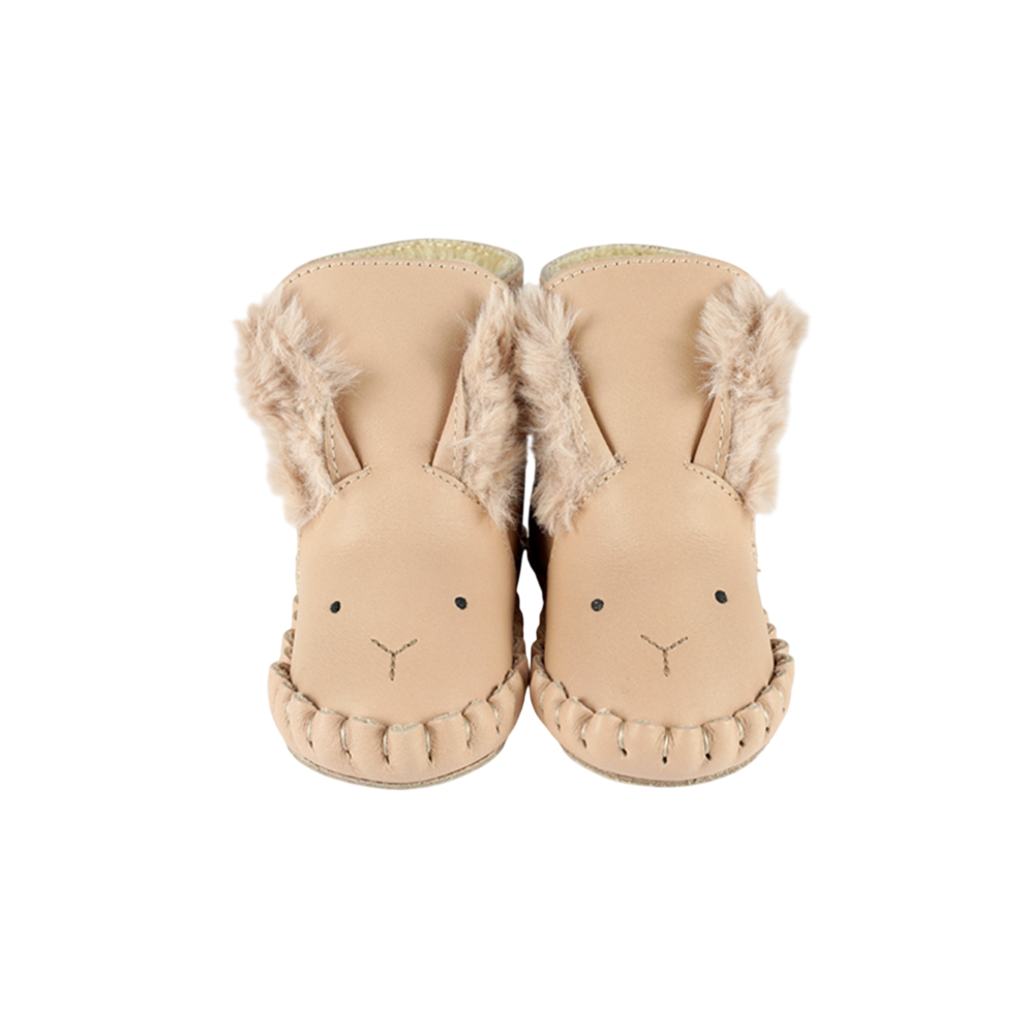 Baby Schuhe Kapi Exclusive Fluffy Bunny Light Rust Leather