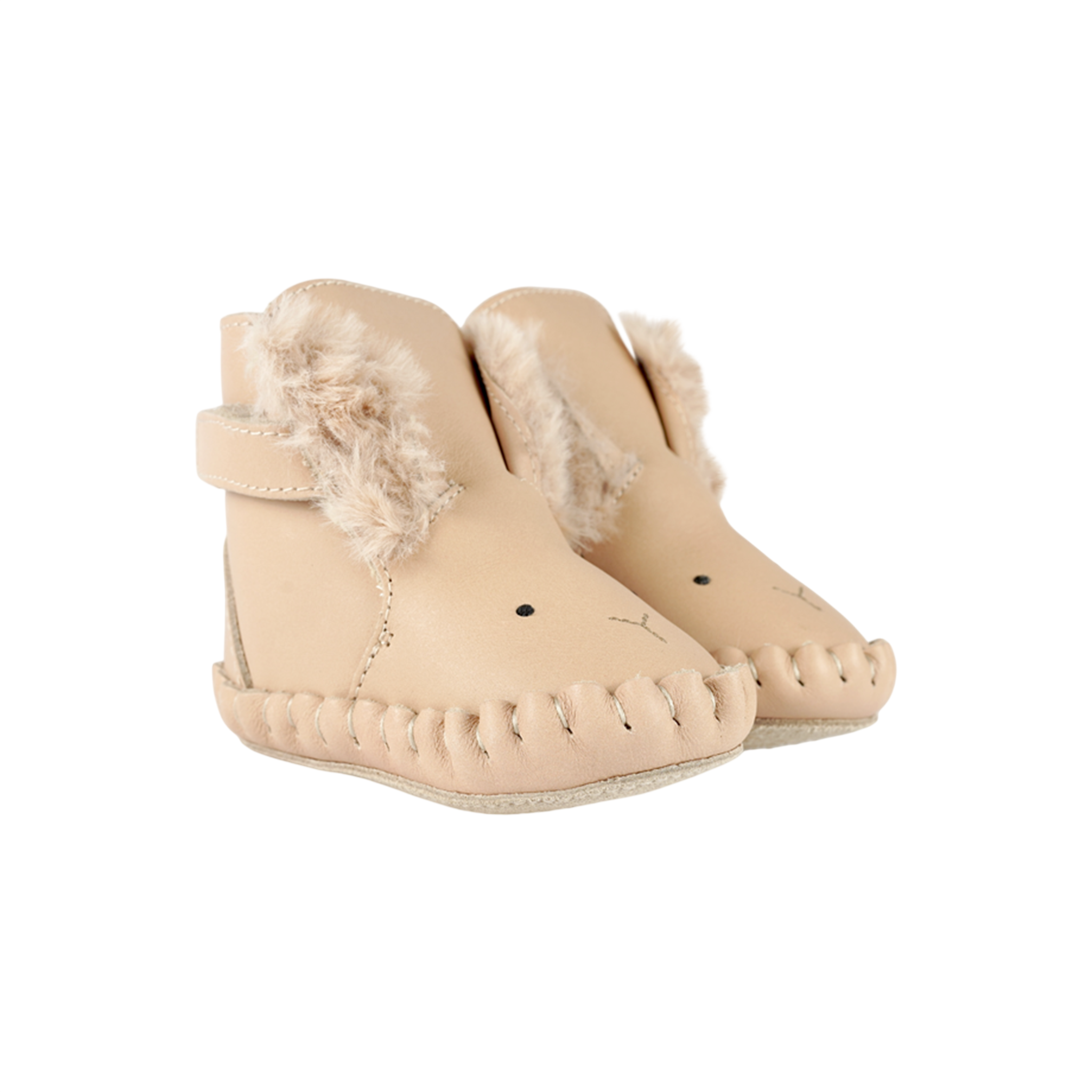 Baby Schuhe Kapi Exclusive Fluffy Bunny Light Rust Leather