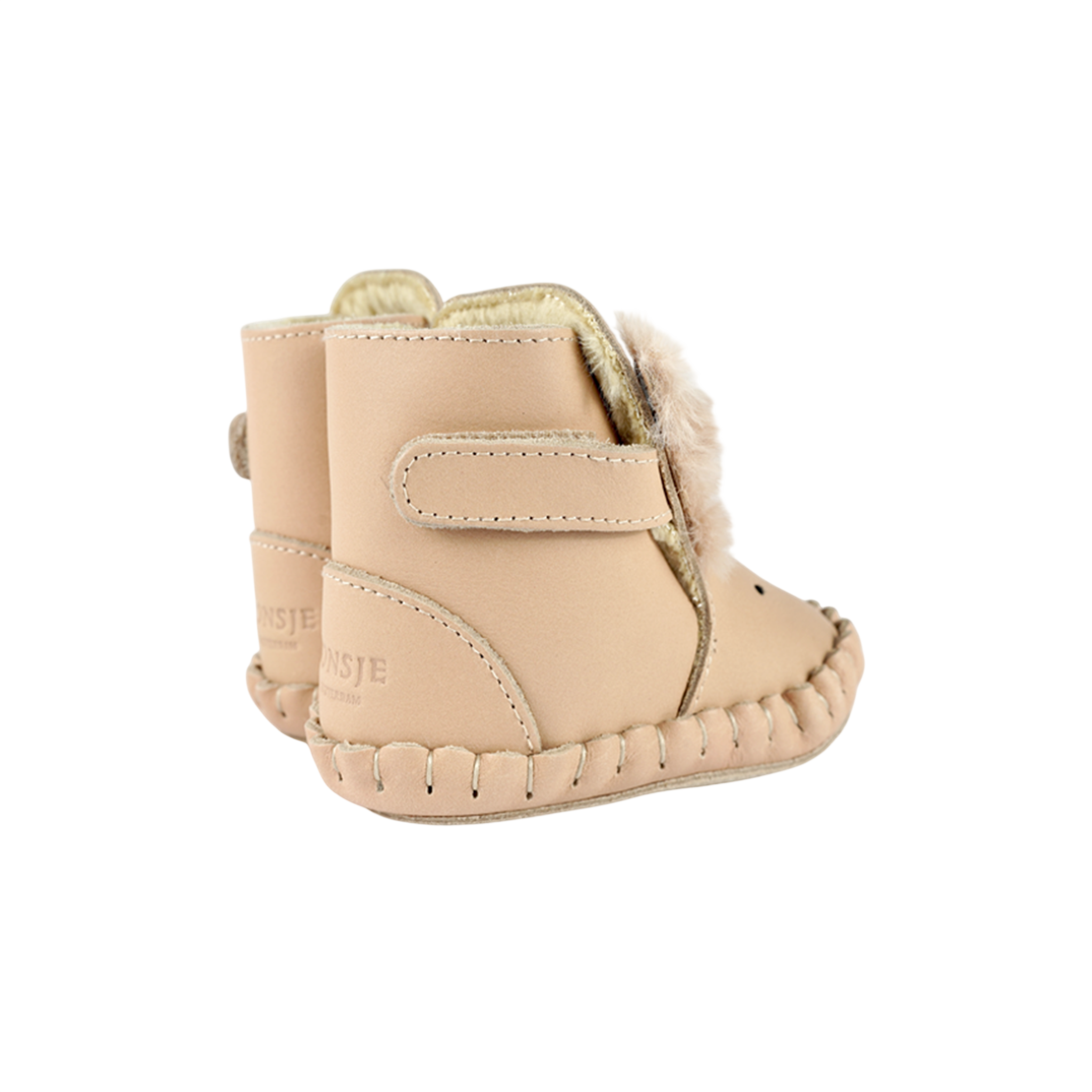 Baby Schuhe Kapi Exclusive Fluffy Bunny Light Rust Leather