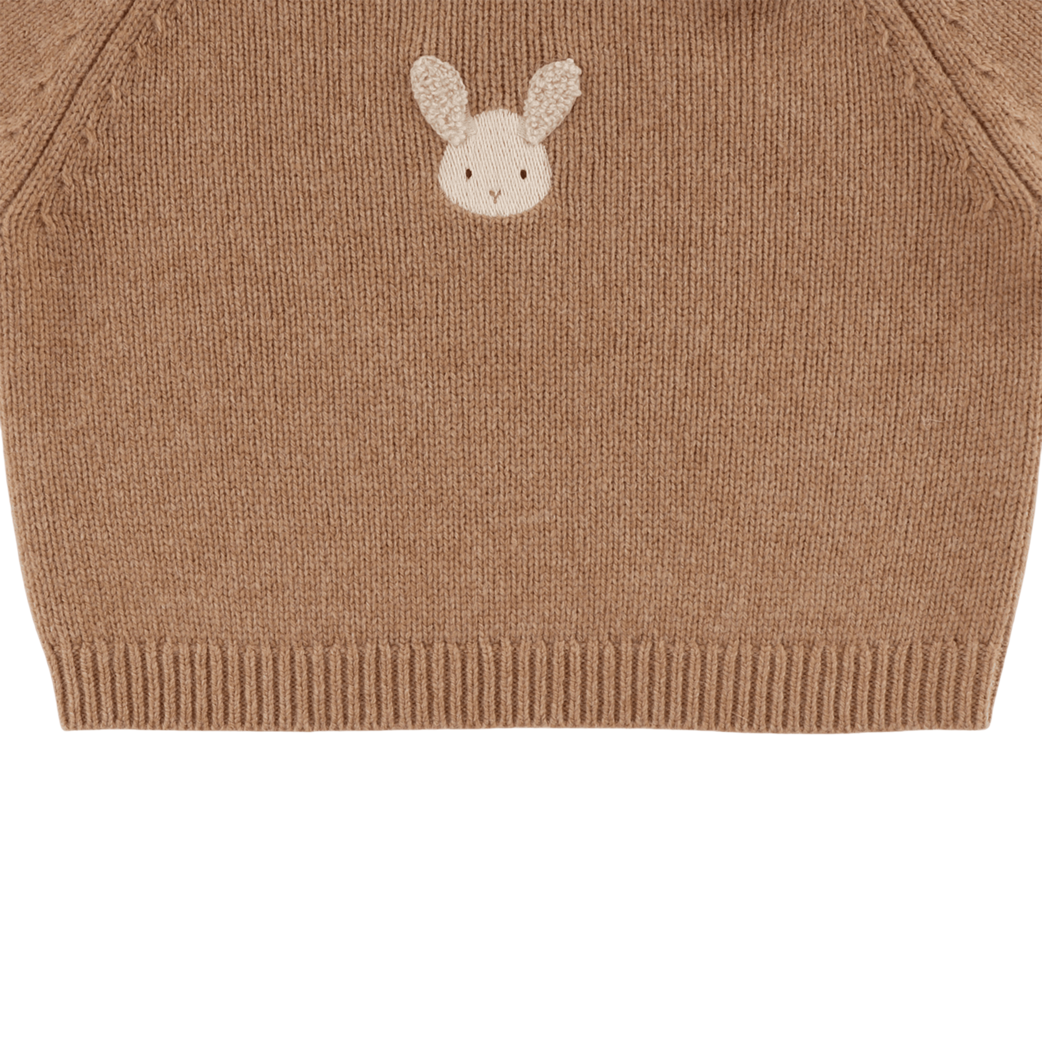 Baby Pullover Sibbe Merino Fluffy Bunny Hazelnut
