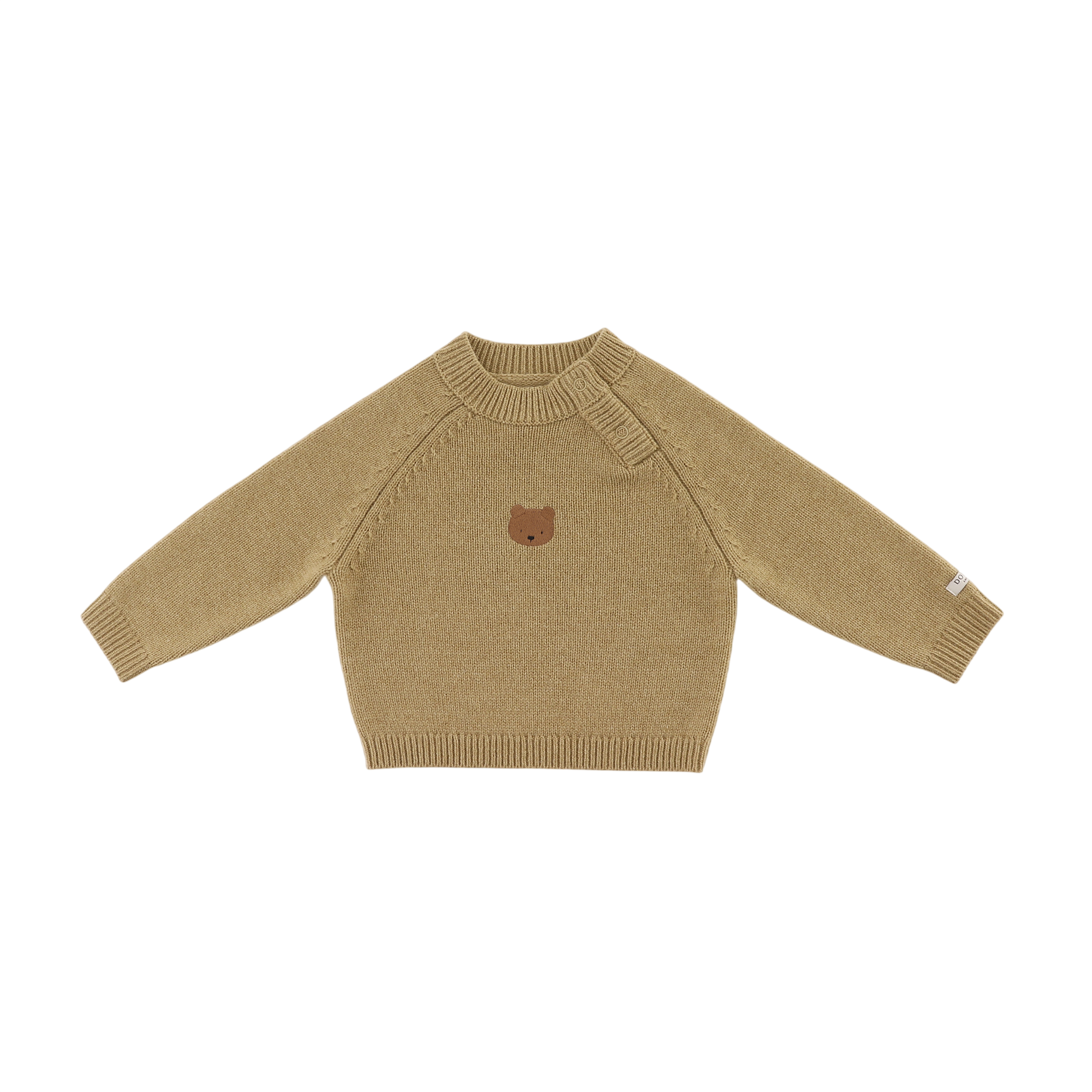 Baby Pullover Sibbe Merino Fluffy Bear Sesame