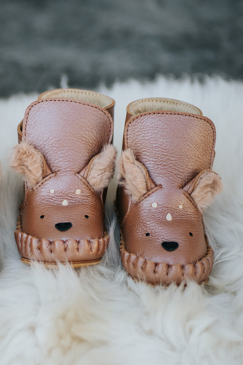 Baby Schuhe Smikki Deer Clay Metallic Leather