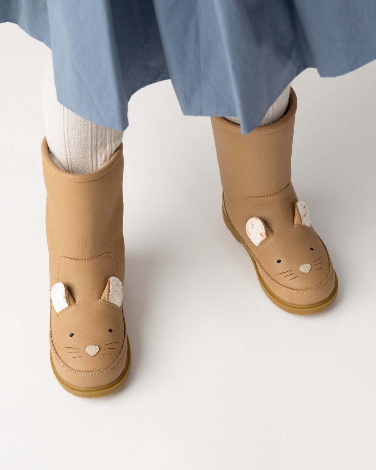 Stiefel Wadudu Exclusive Mouse Beige Leather