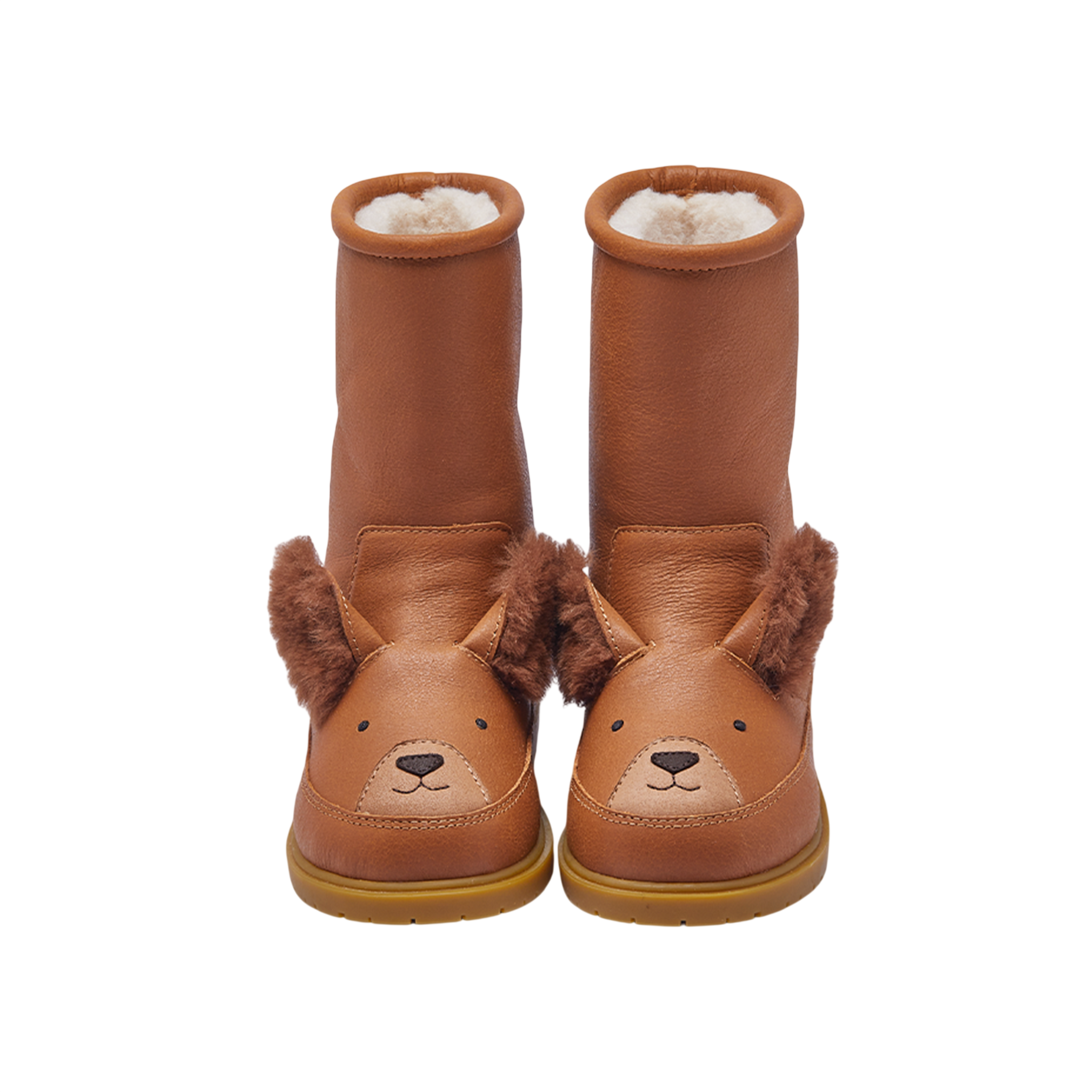 Wadudu Exclusive Fluffy Squirrel Fudge Leather Boots