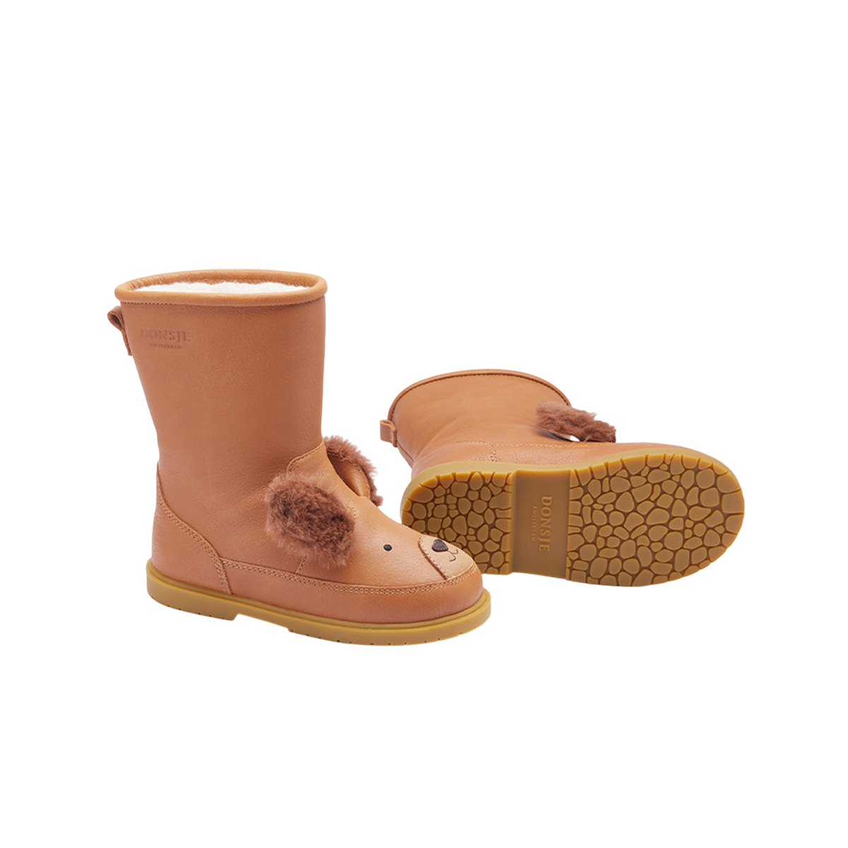 Wadudu Exclusive Fluffy Squirrel Fudge Leather Boots