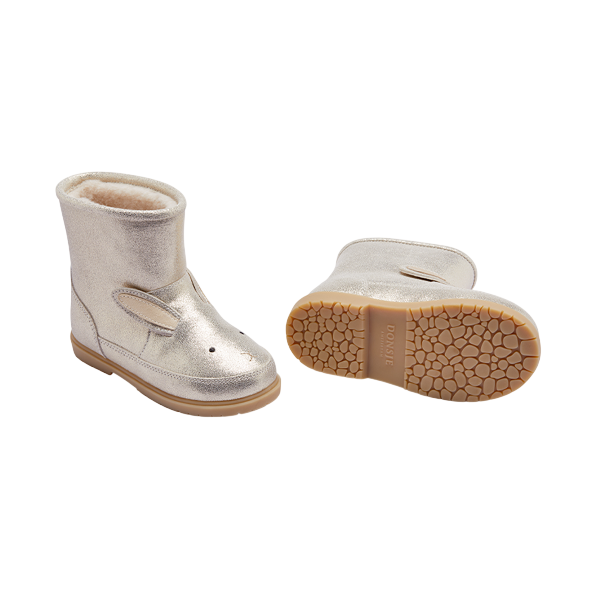 Stiefel Xelly Bunny Silver Metallic Leather