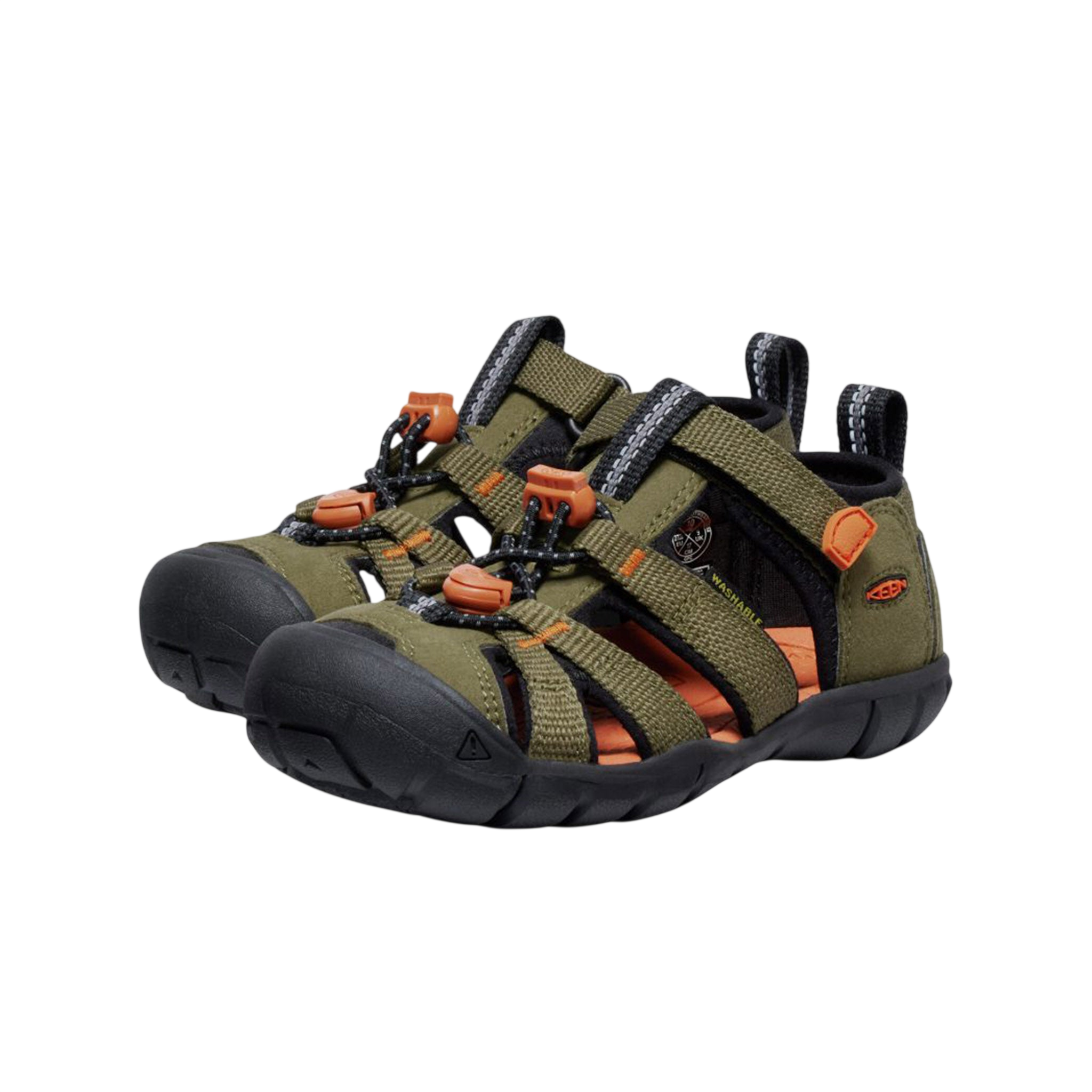 Water Sandals C Seacamp II CNX Dark Olive/Gold Flame