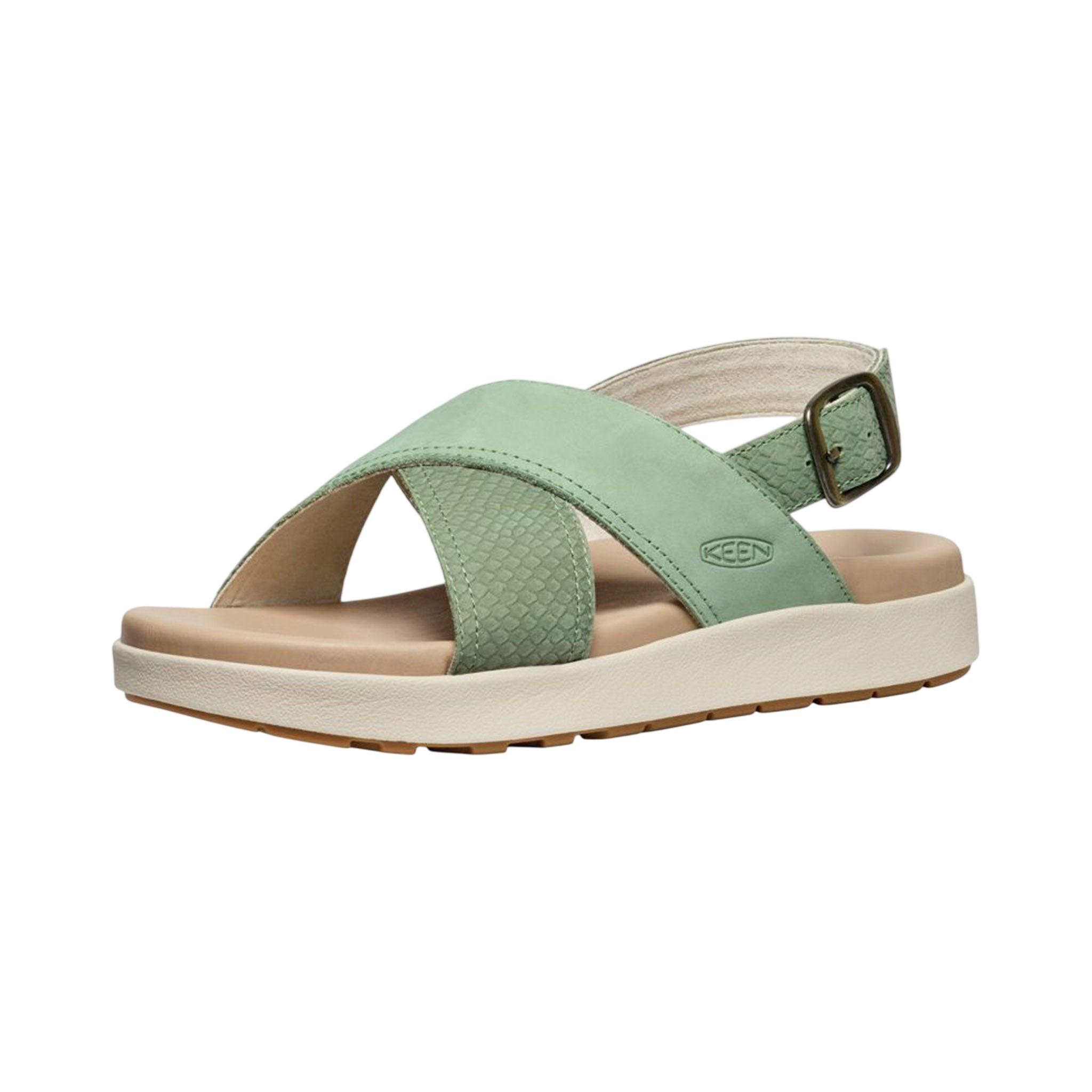 Sandals W Elle Luxe Cross Strap granite green/granite green