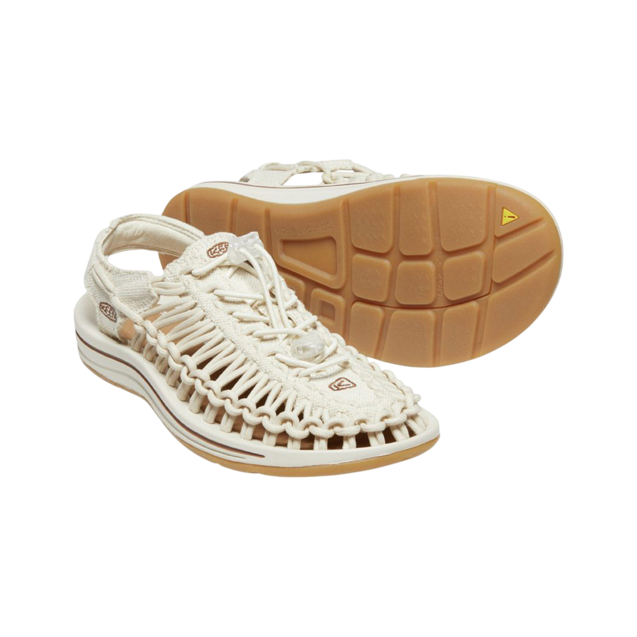 Sandals W Uneek Canvas, natural canvas/birch