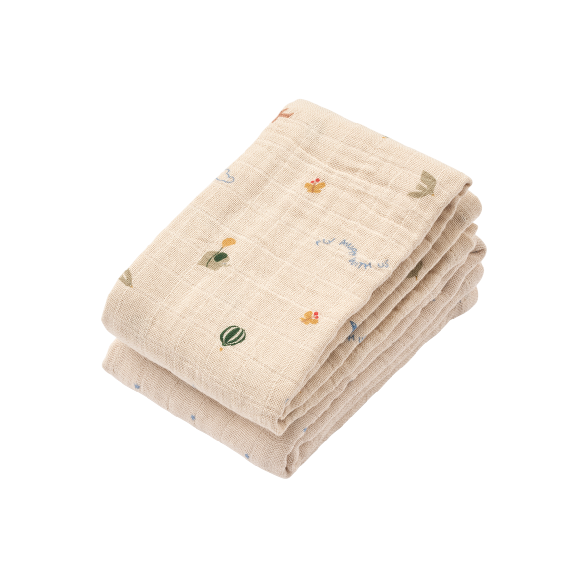 Lewis Muslin Baby Wipes, 2-Pack, Star Flying Mix