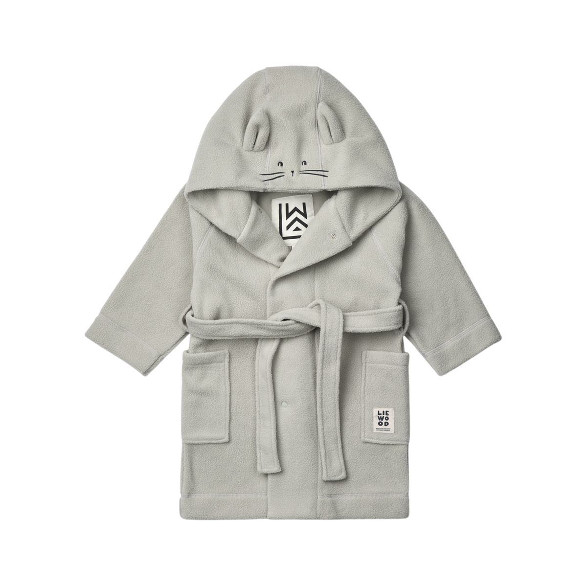 Minik Rabbit Bathrobe, Dove Blue