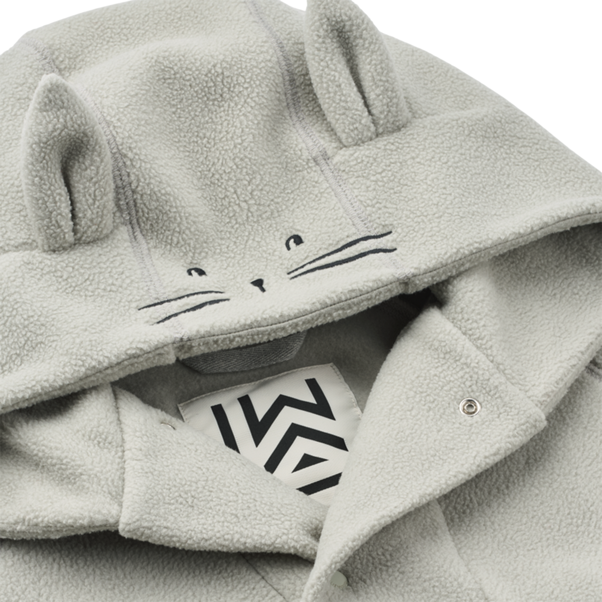Minik Rabbit Bathrobe, Dove Blue