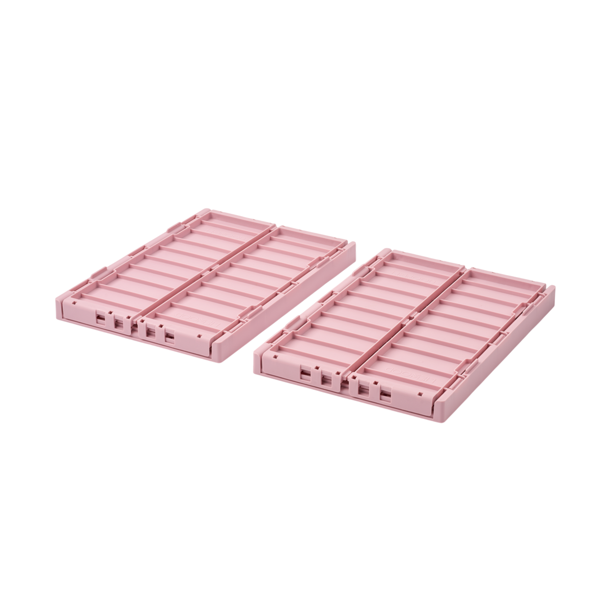 Weston Box M Storage Box, 2-Pack, Rose Blush
