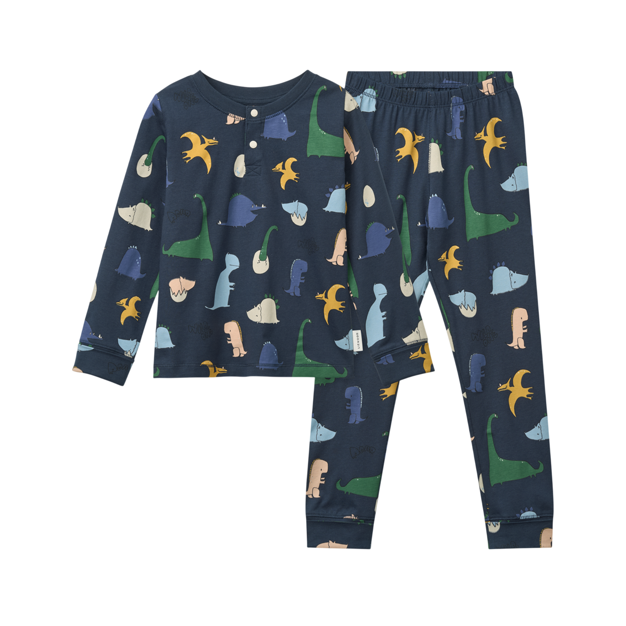 Wilhelm Grow Dino Roar Classic Navy Pajama Set
